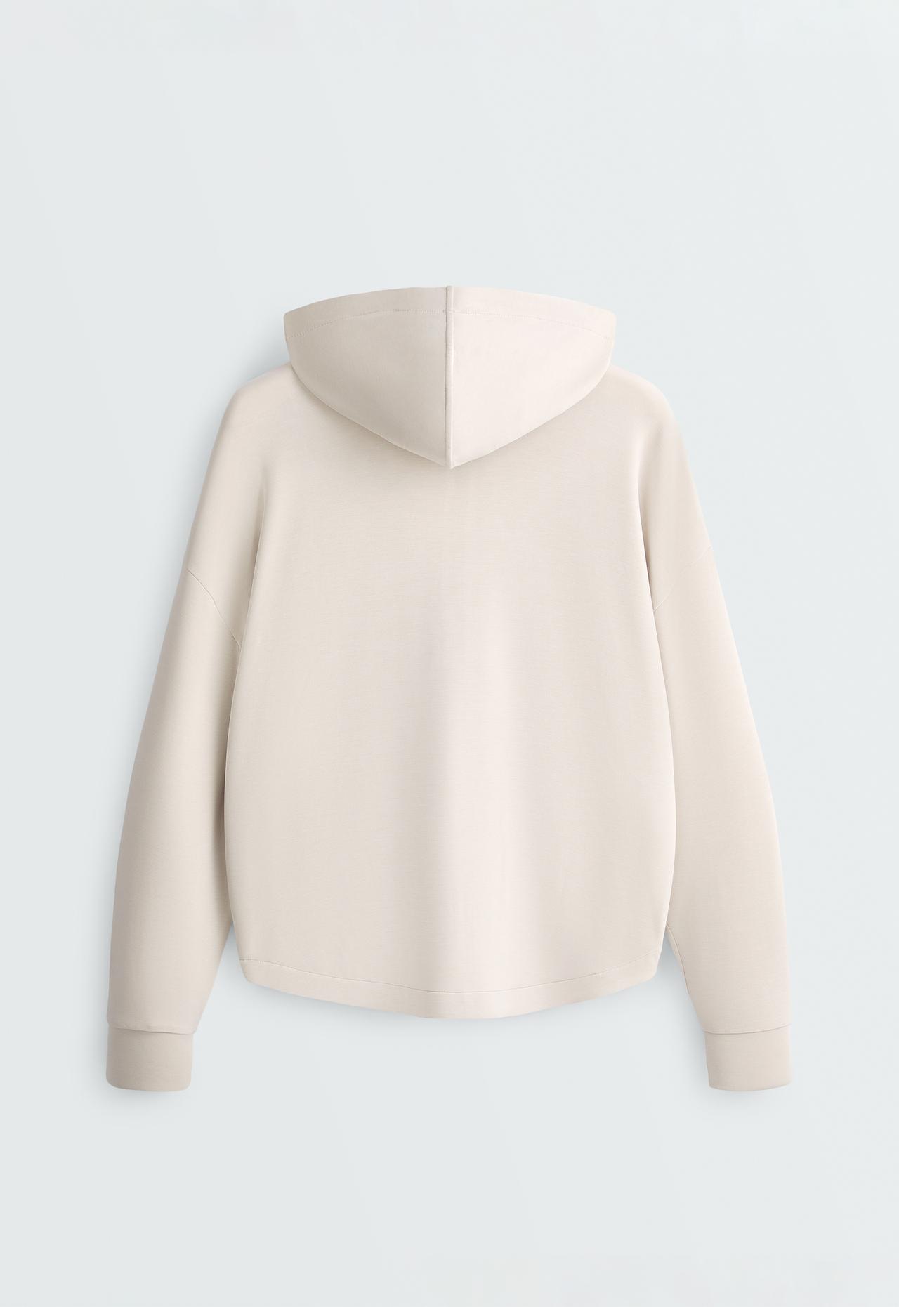 Soft-touch jacket with modal — PALE MINK