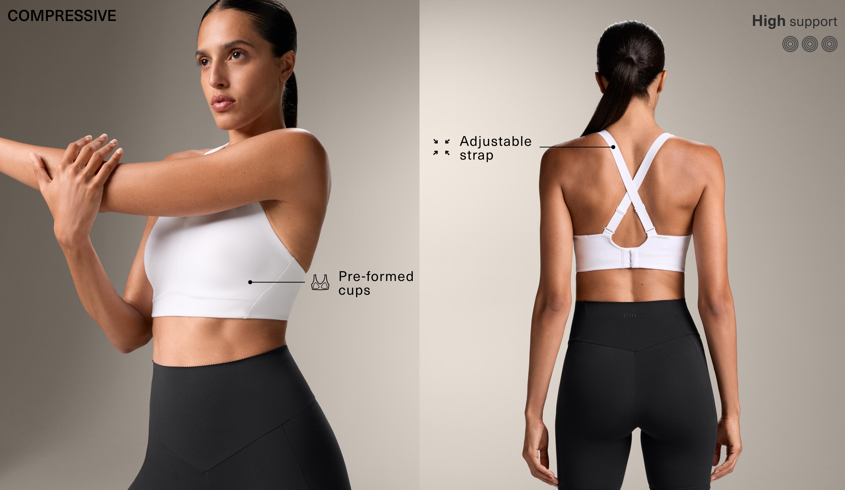 Sujetador deportivo compressive sujeción alta