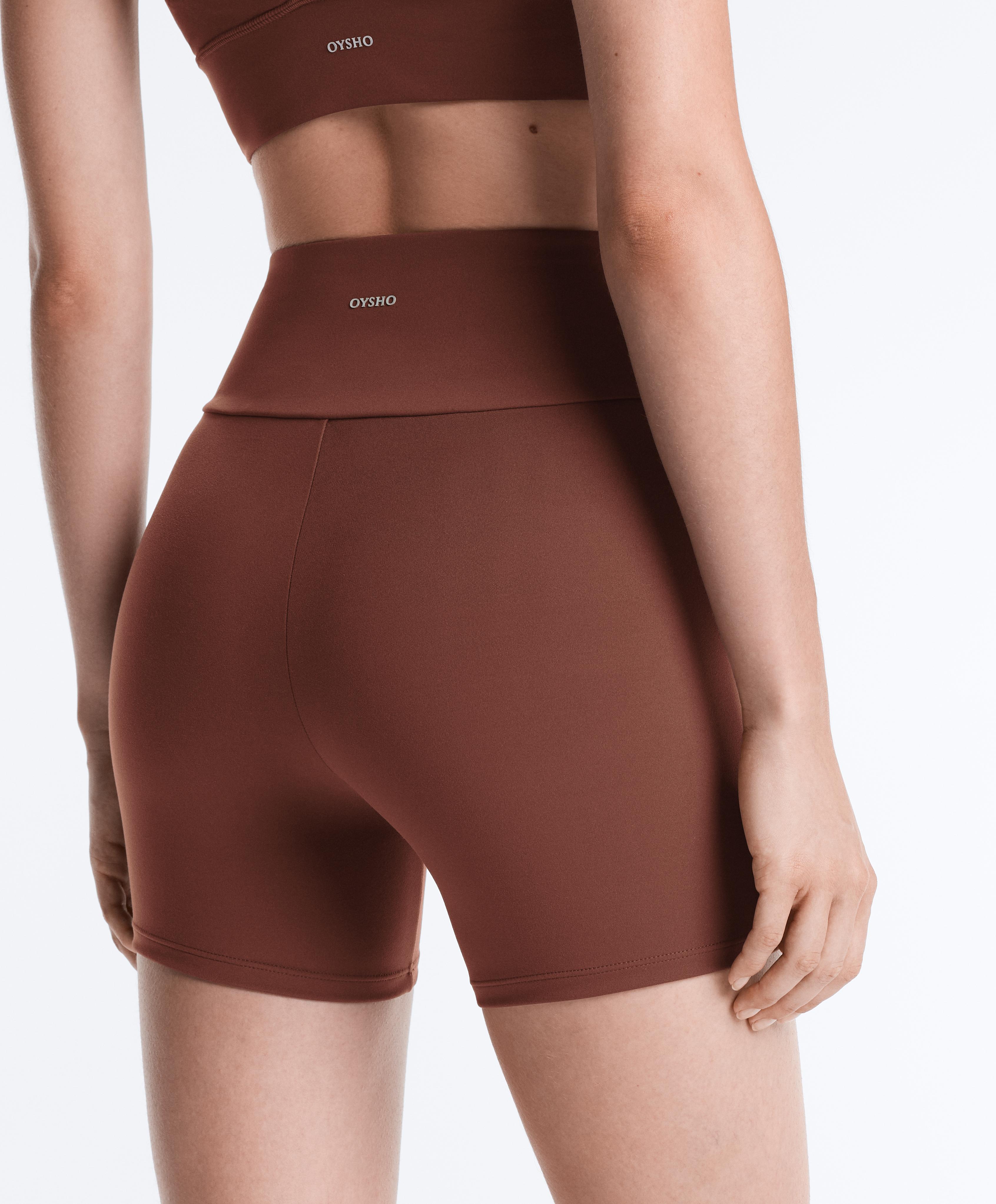 Comfortlux high-waisted 10cm hot pants — TERRACOTTA