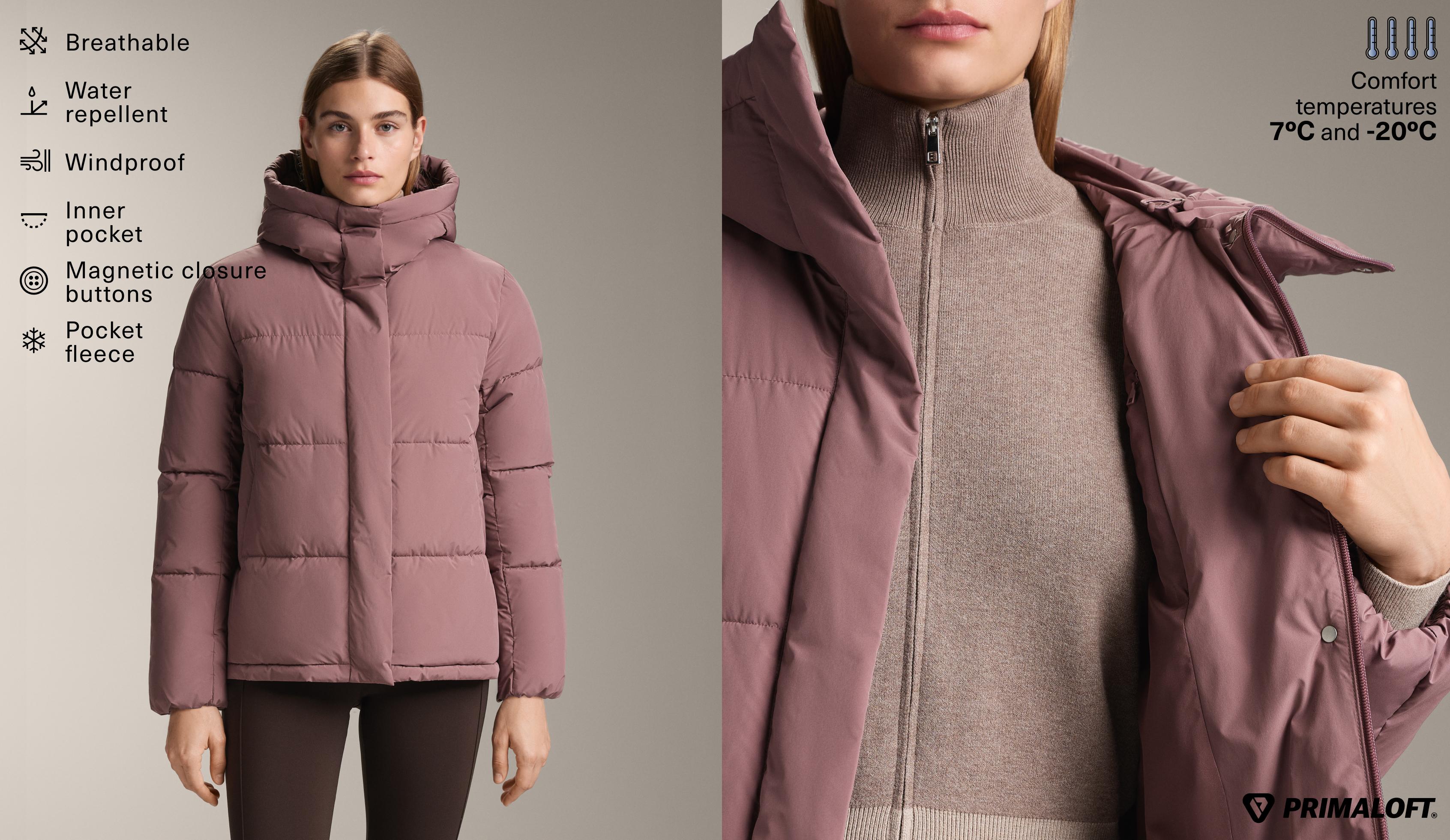 Primaloft® water-repellent padded jacket — PINK-MAUVE