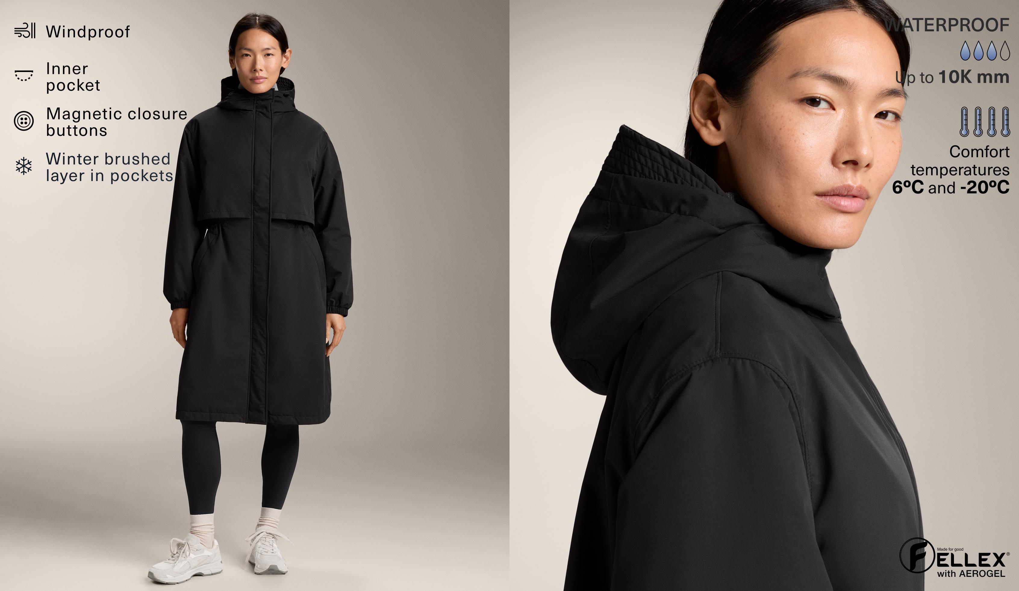 FELLEX® with AEROGEL 10k waterproof long padded jacket