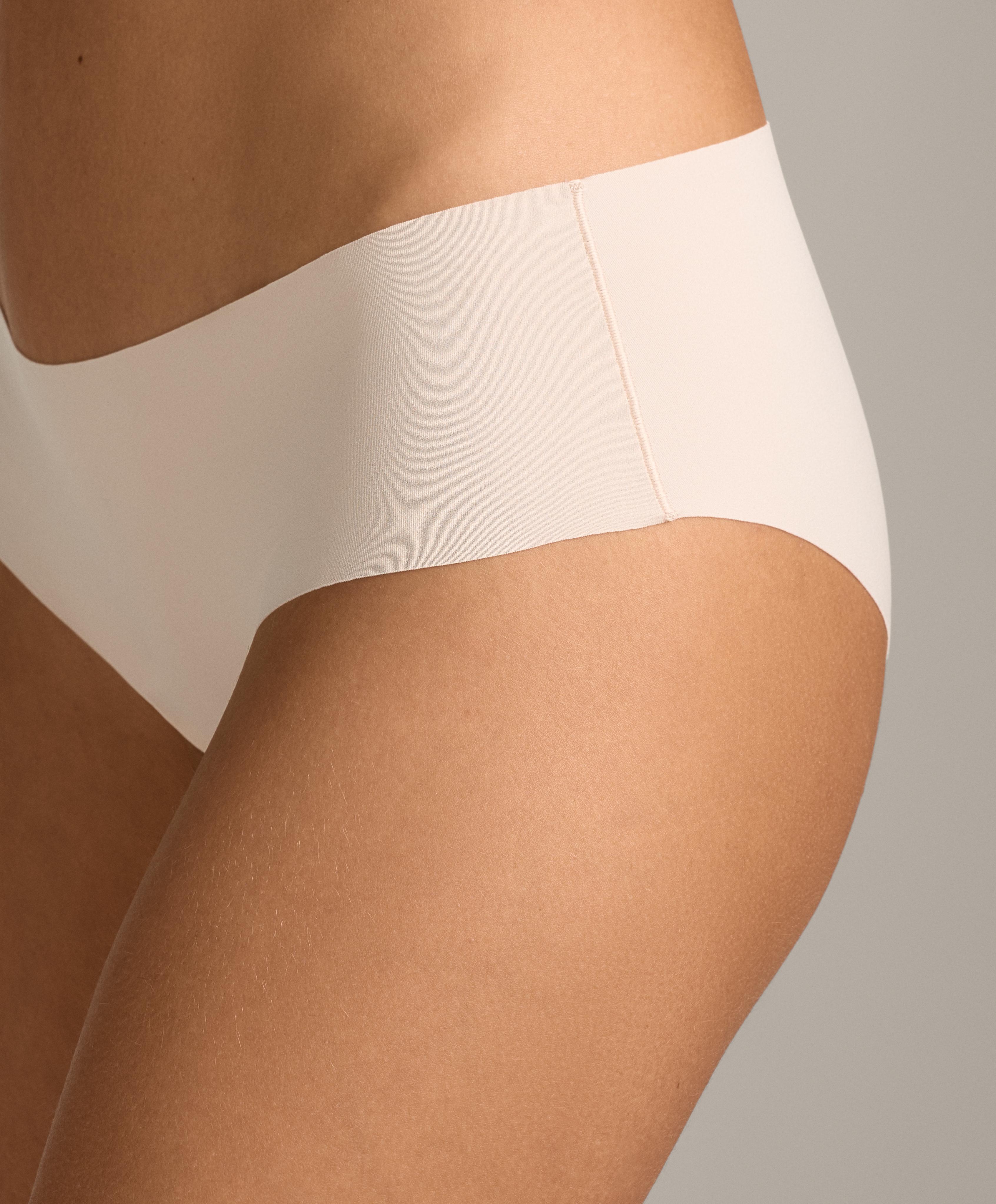 5 invisible polyamide blend PANTONE™ hipster briefs — BEIGE