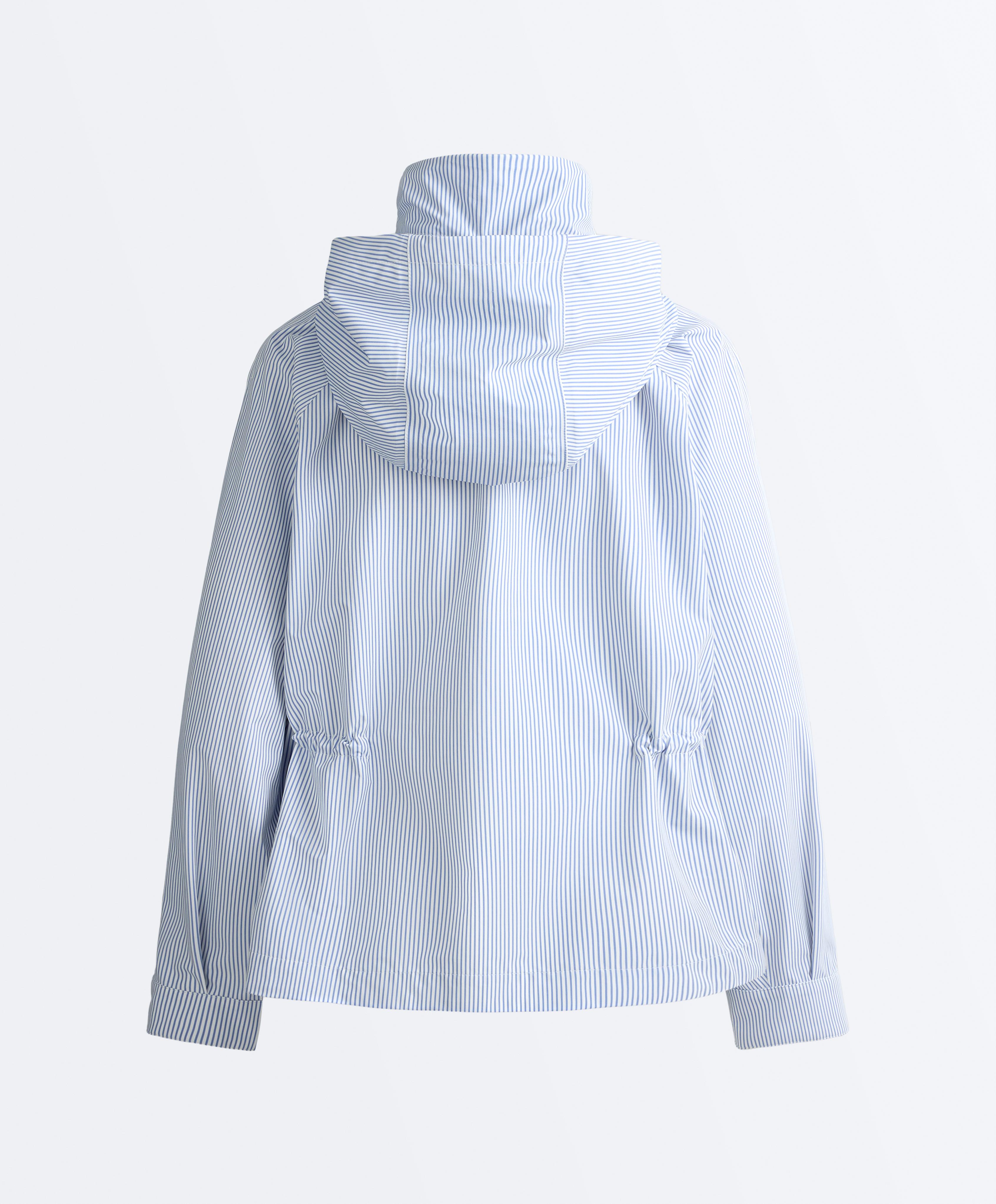 Extra lightweight 10k waterproof striped jacket — PALE BLUE