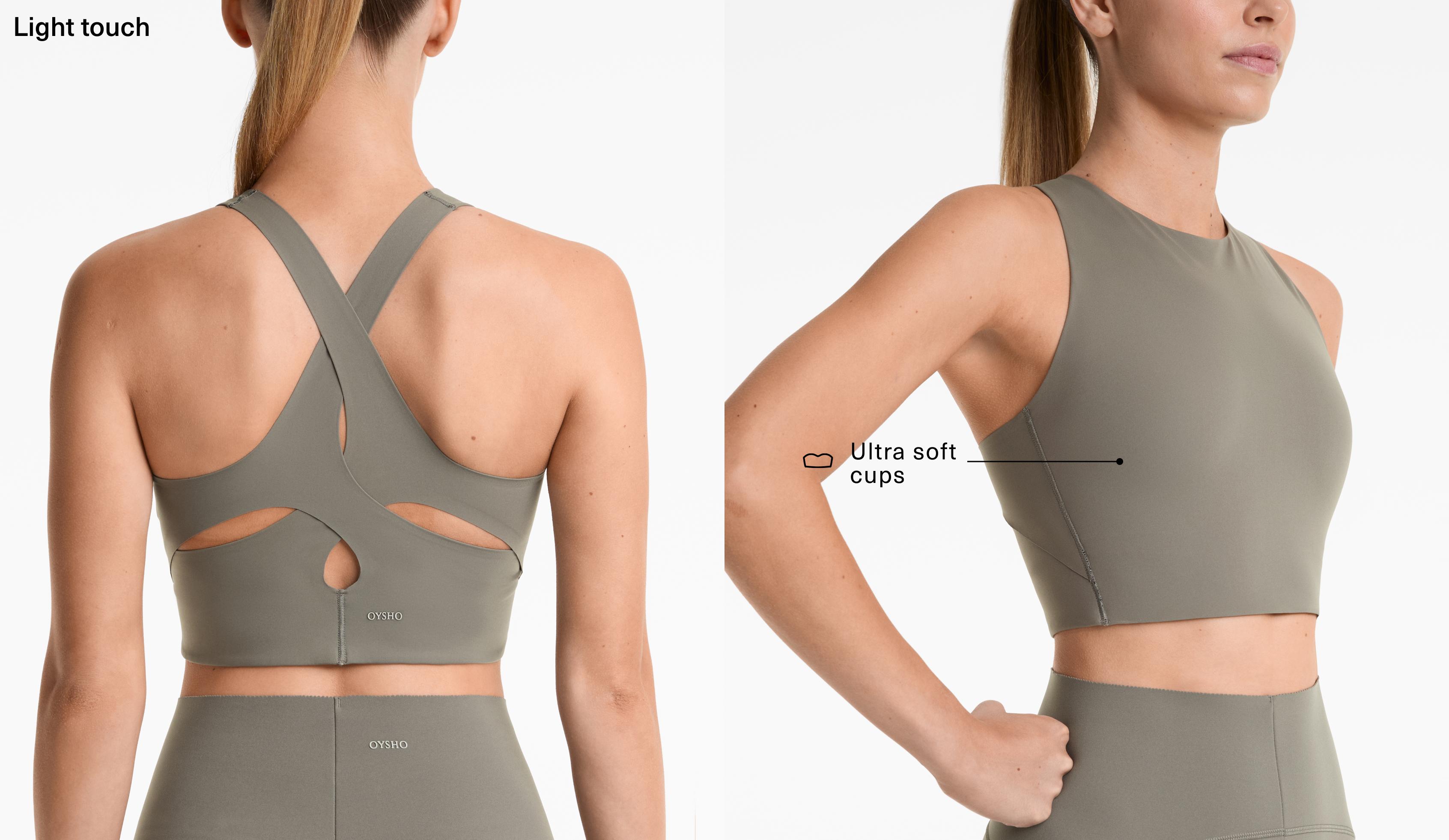 Sutiã de desporto Light Touch com suporte médio