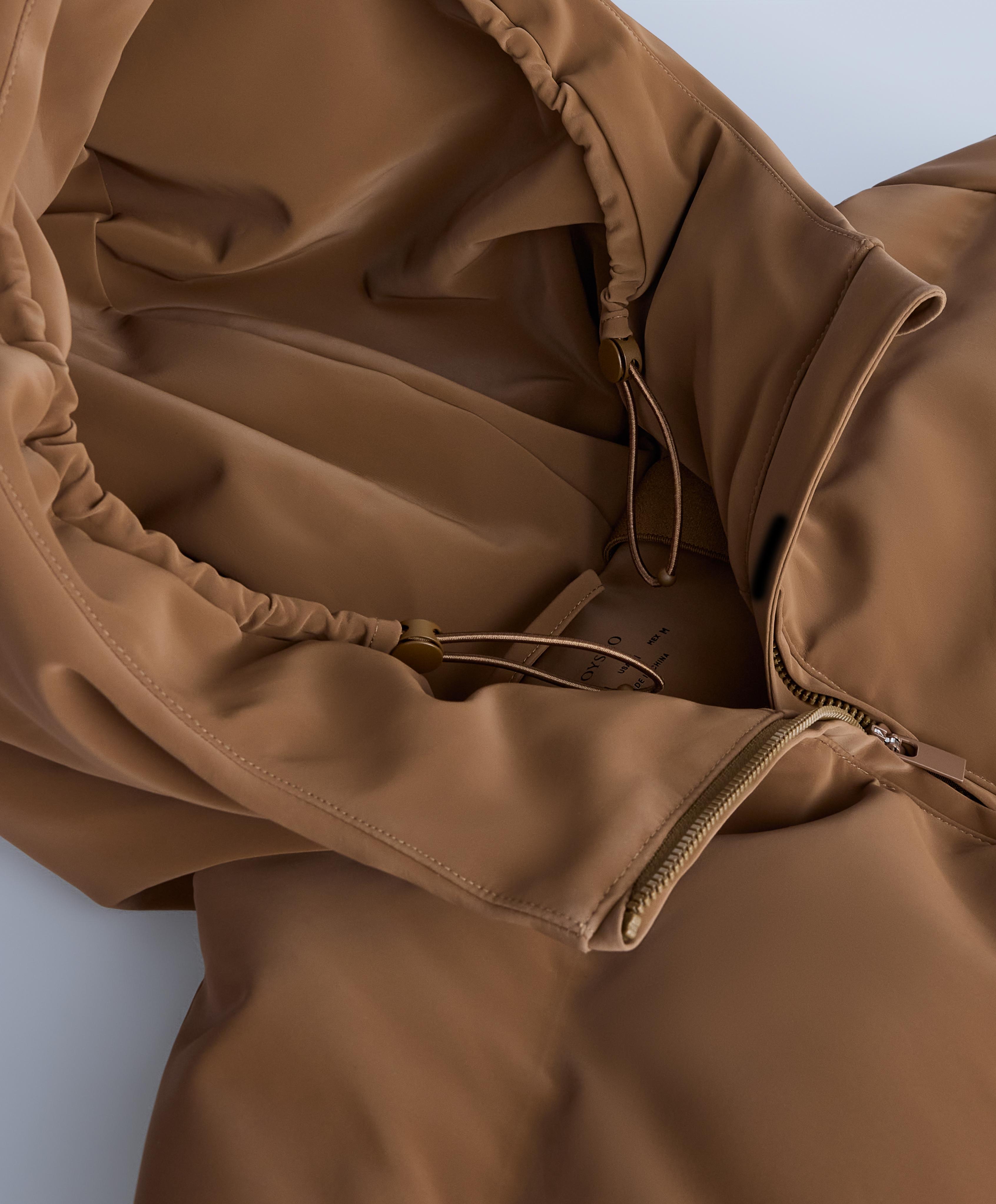 Satin padded jacket 80% down and 20% feather MINARDI PIUME SKI water-resistant — HONEY