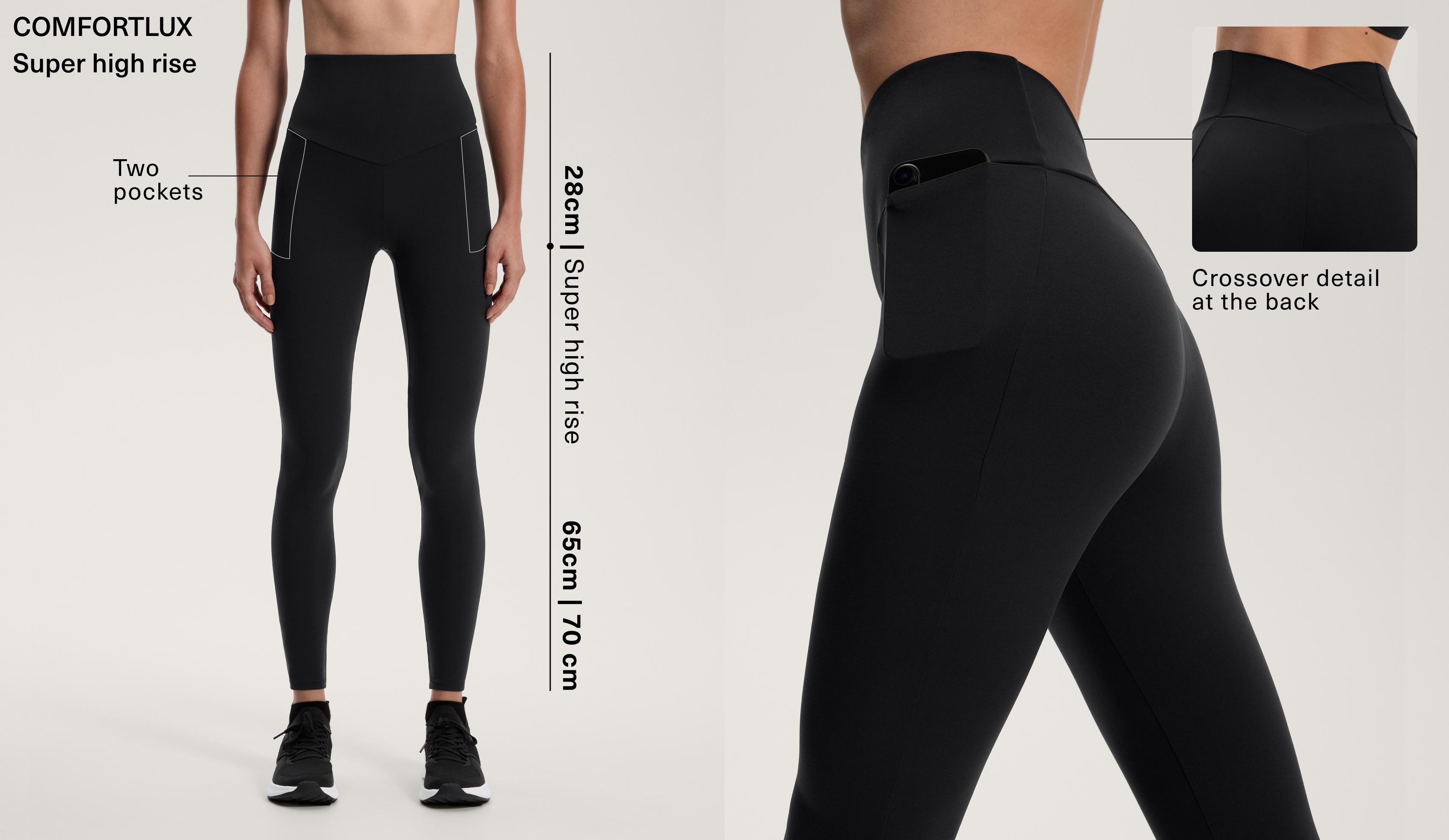 Comfortlux super high rise ankle-length leggings with pockets