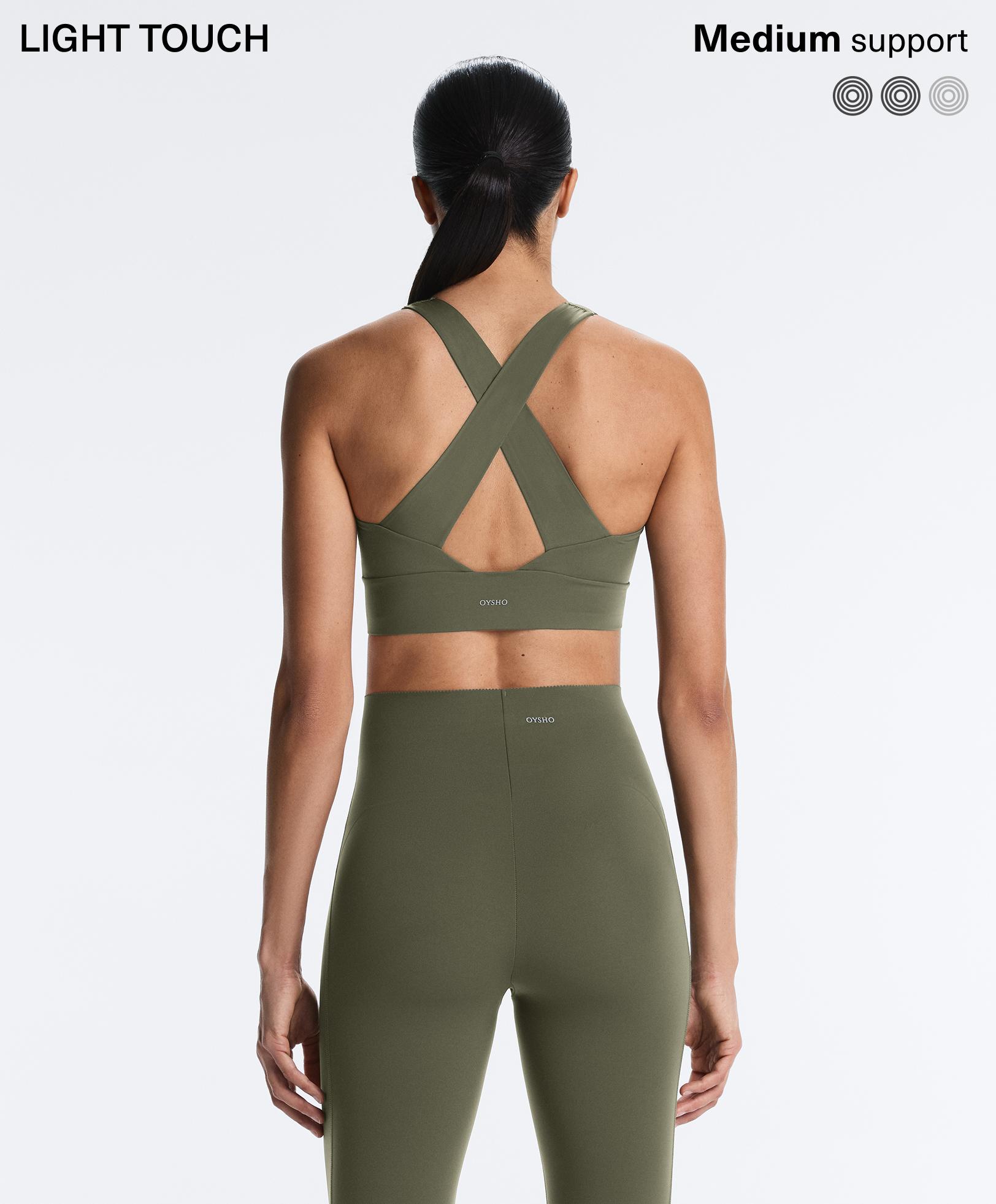 Light Touch medium-support crossover back bra