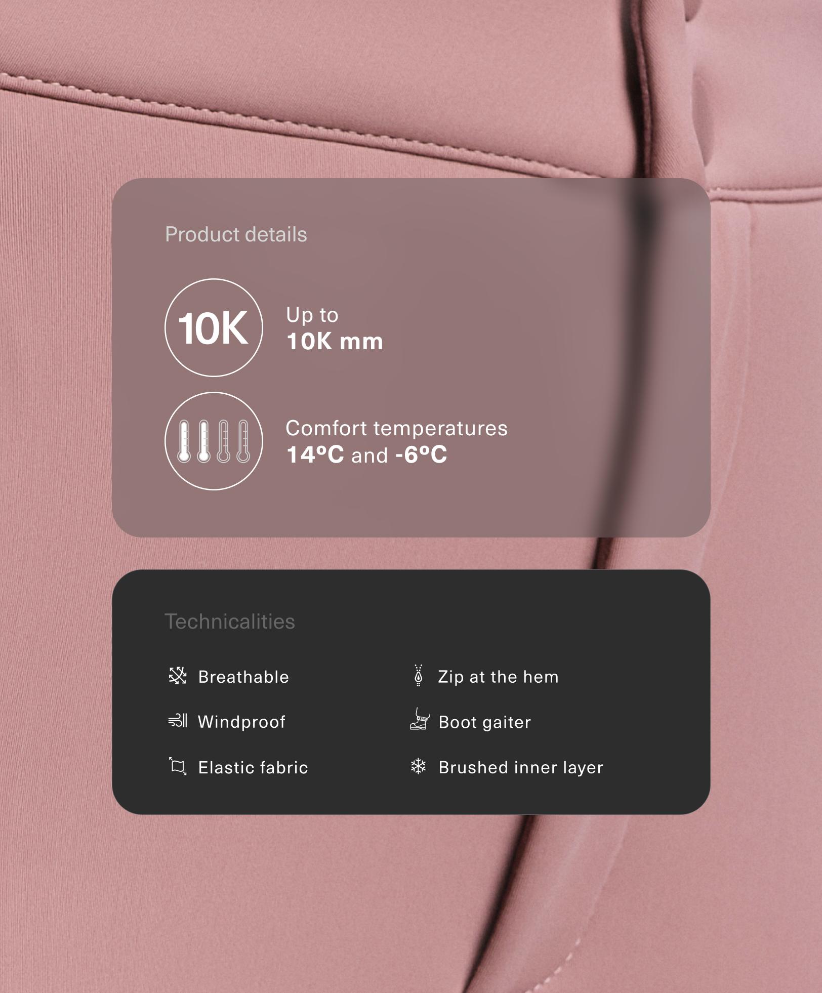 Pantaloni elasticizzati flare SKI resistenti all'acqua Pantaloni elasticizzati flare SKI resistenti all'acqua