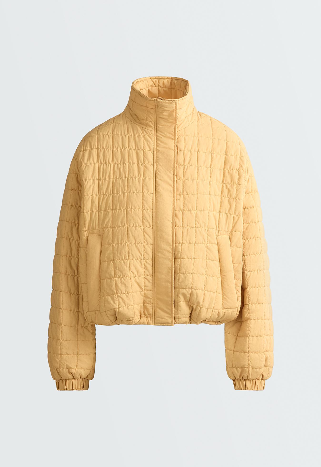 Short FELLEX® AEROGEL padded jacket — OCHRE