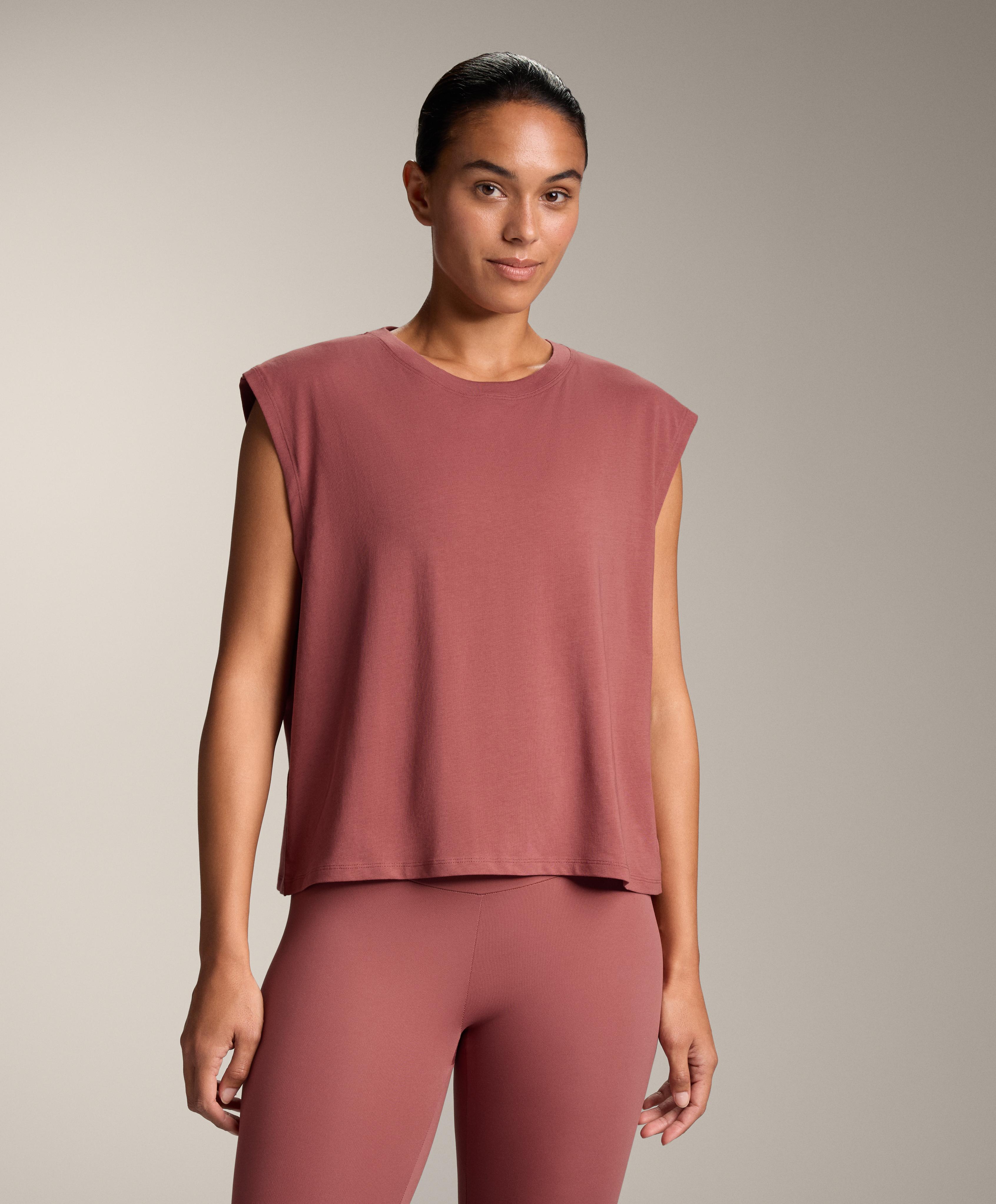 Ärmelloses Shirt aus Baumwollgemisch Ärmelloses Shirt aus Baumwollgemisch