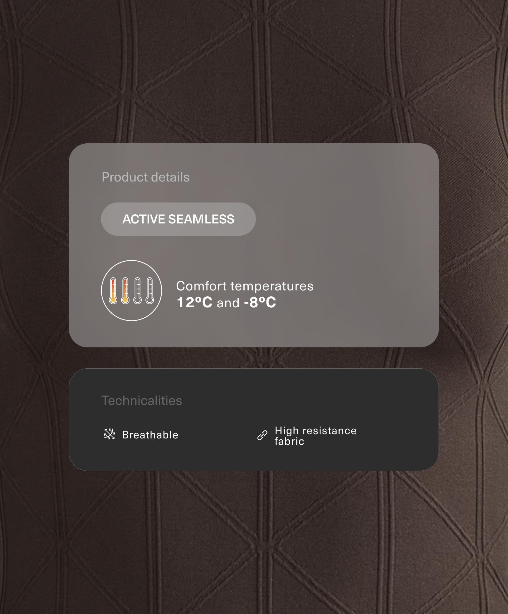 Thermal seamless jacquard base layer T-shirt - Sale