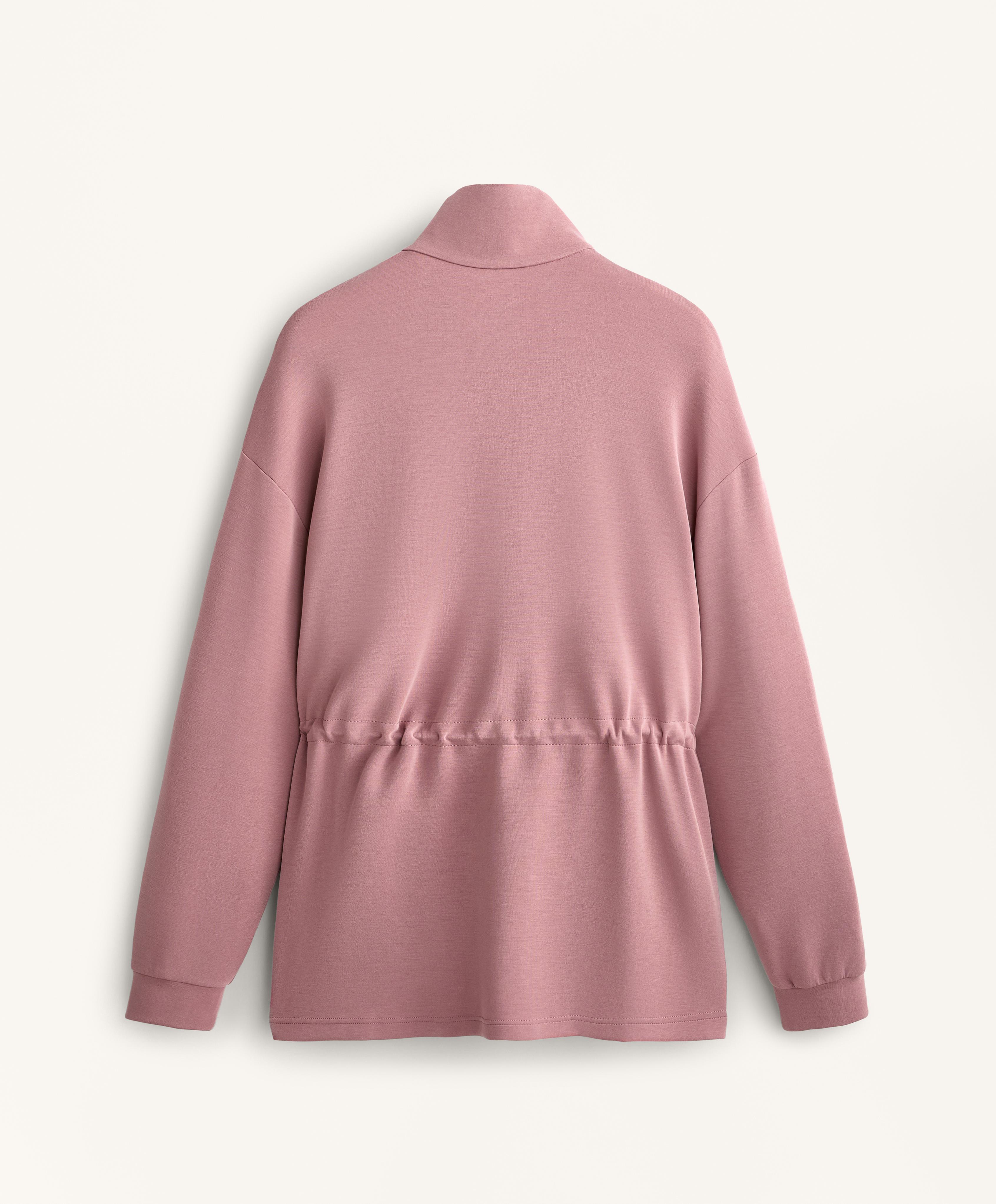 Veste longue à poches avec modal au toucher doux