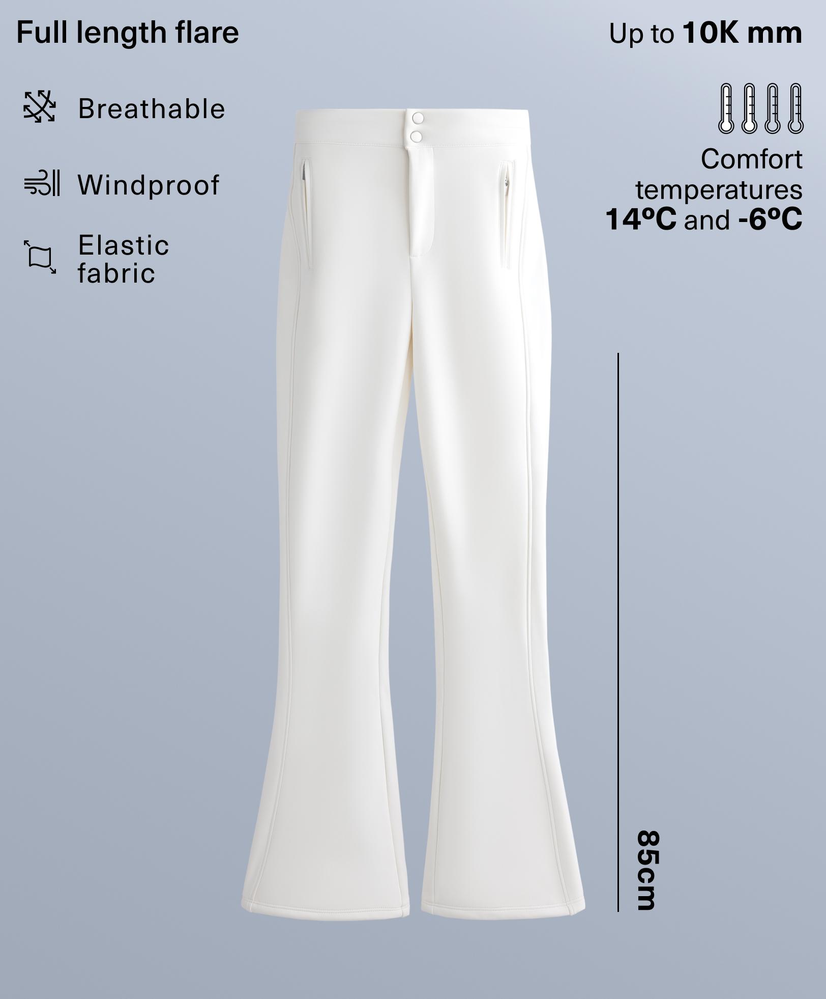 Water-resistant full length flare stretch SKI trousers Water-resistant full length flare stretch SKI trousers