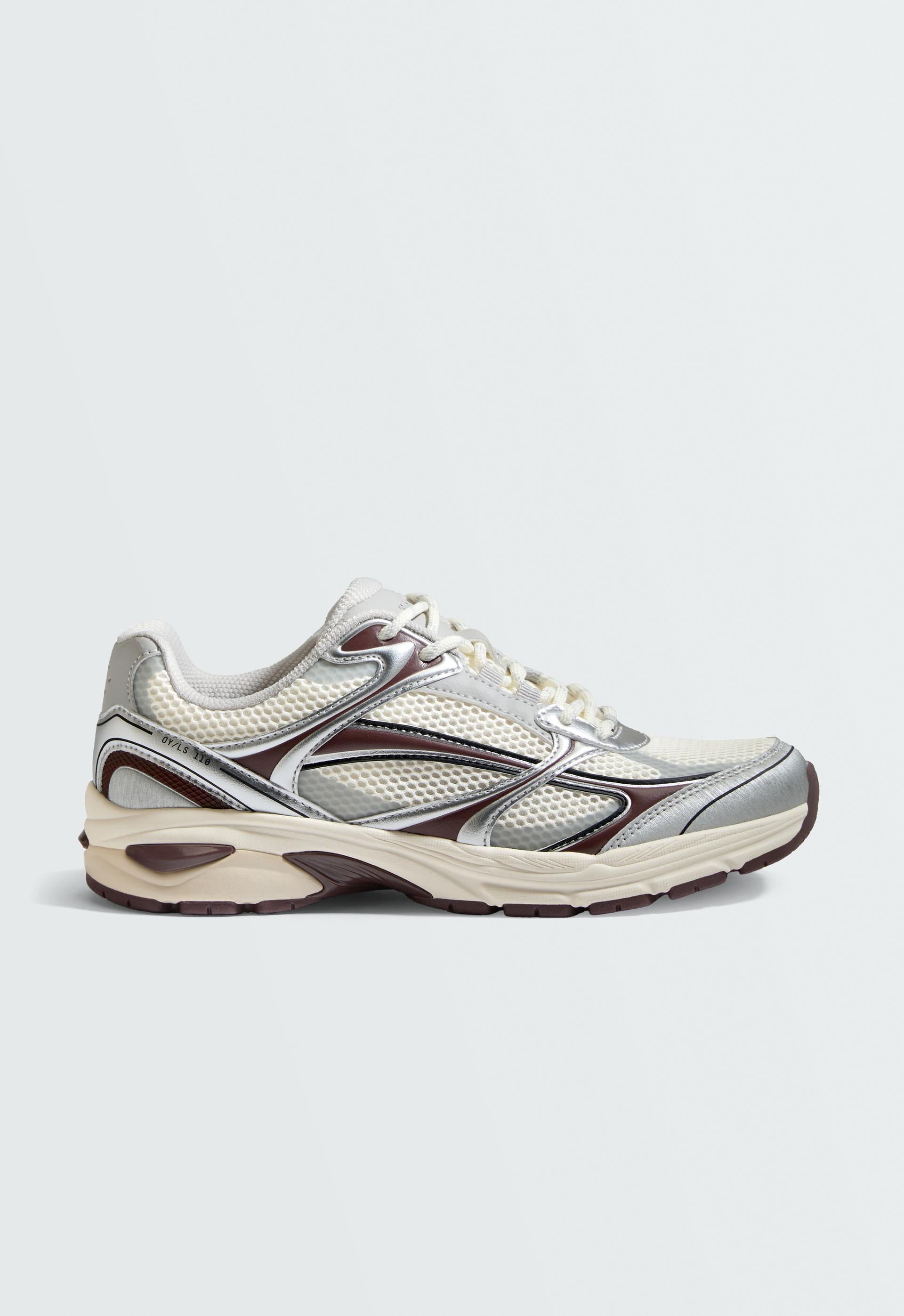 Freetime-Sneakers Van Meerdere Materialen