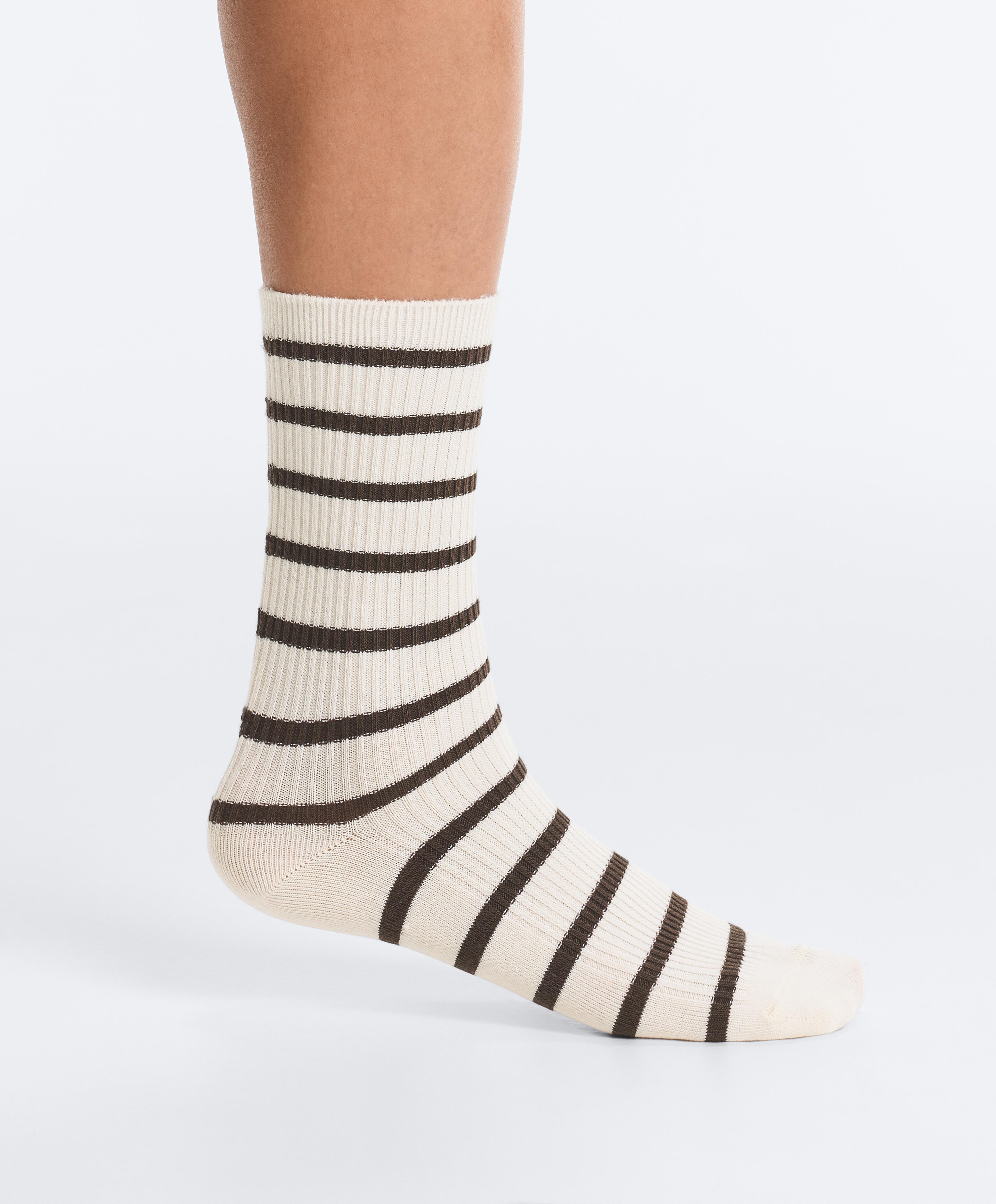 5 pairs of cotton blend classic socks — VINTAGE PINK