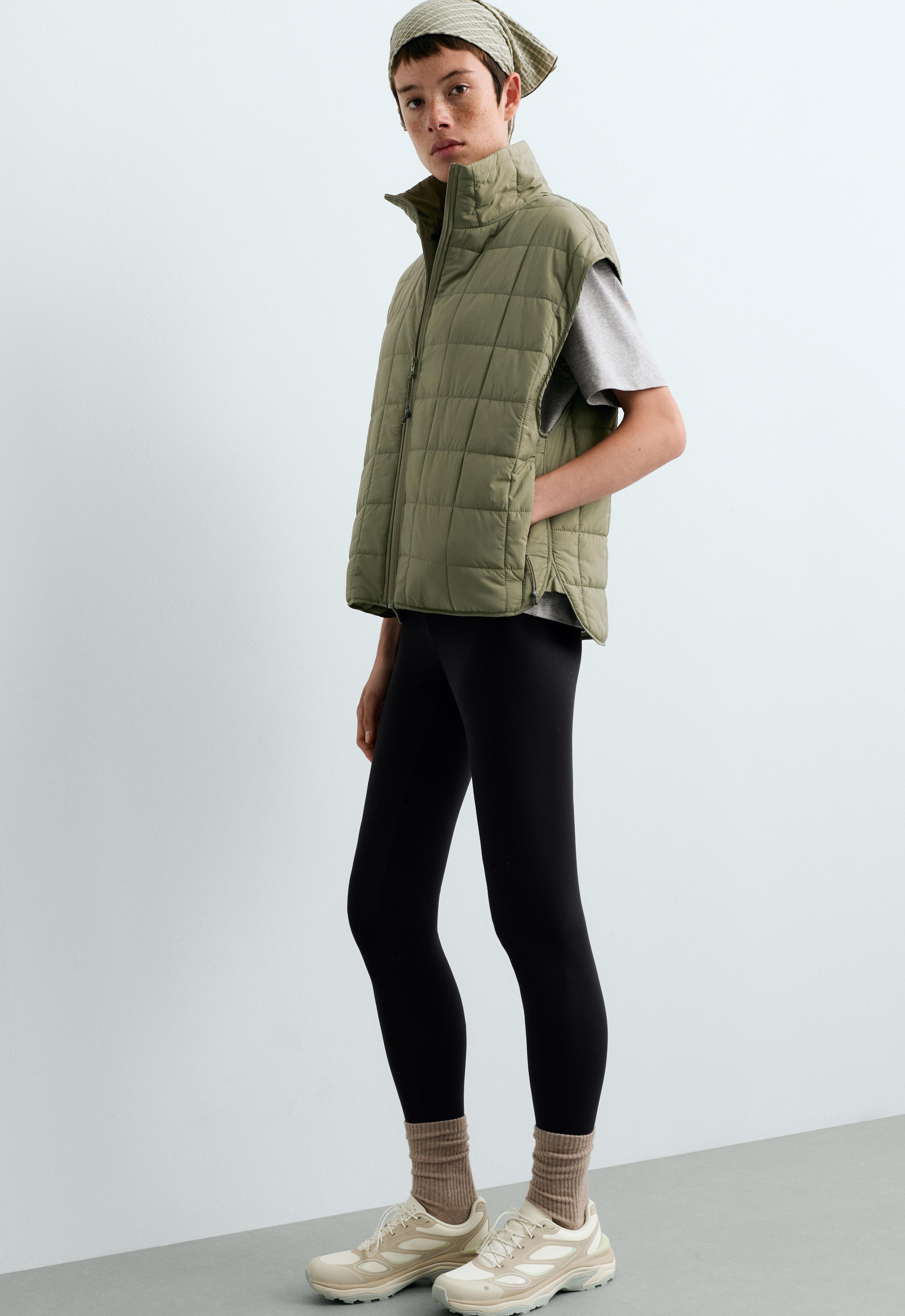 FELLEX® AEROGEL boxy padded gilet — DARK KHAKI