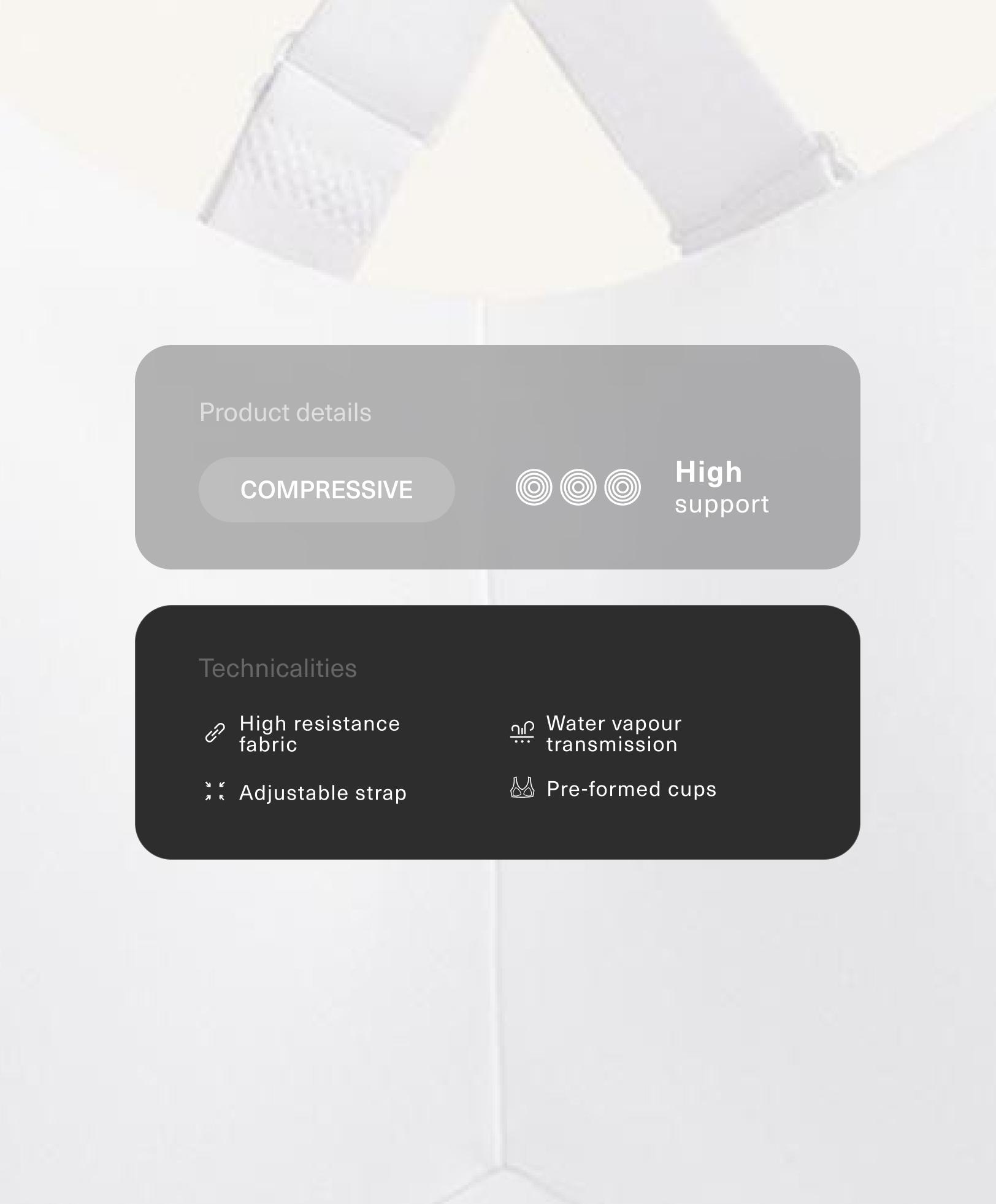 Спортивный бюстгальтер Compressive с высокой степенью поддержки - Распродажа Спортивный бюстгальтер Compressive с высокой степенью поддержки - Распродажа