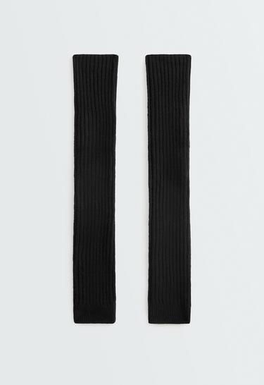 Viscose blend legwarmers — BLACK 1