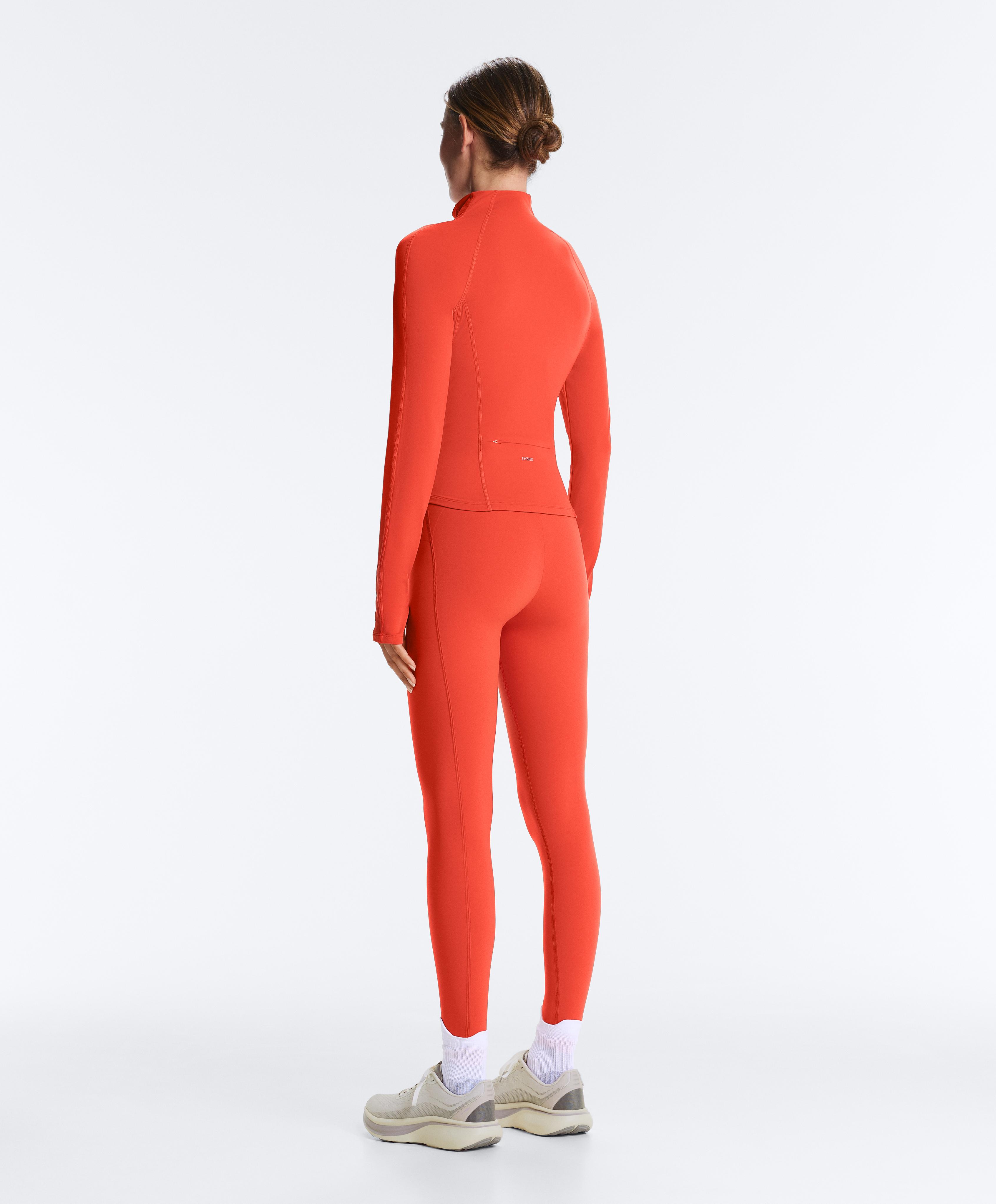 Light warm technical jacket with seams — BRIGHT ORANGE