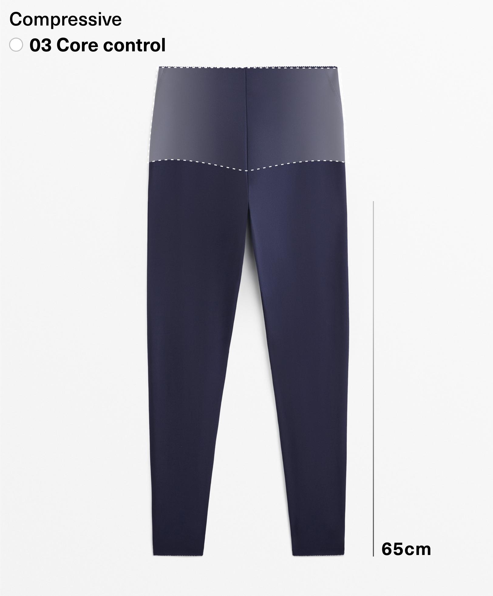 High-rise Compressive core-control ankle-length leggings High-rise Compressive core-control ankle-length leggings
