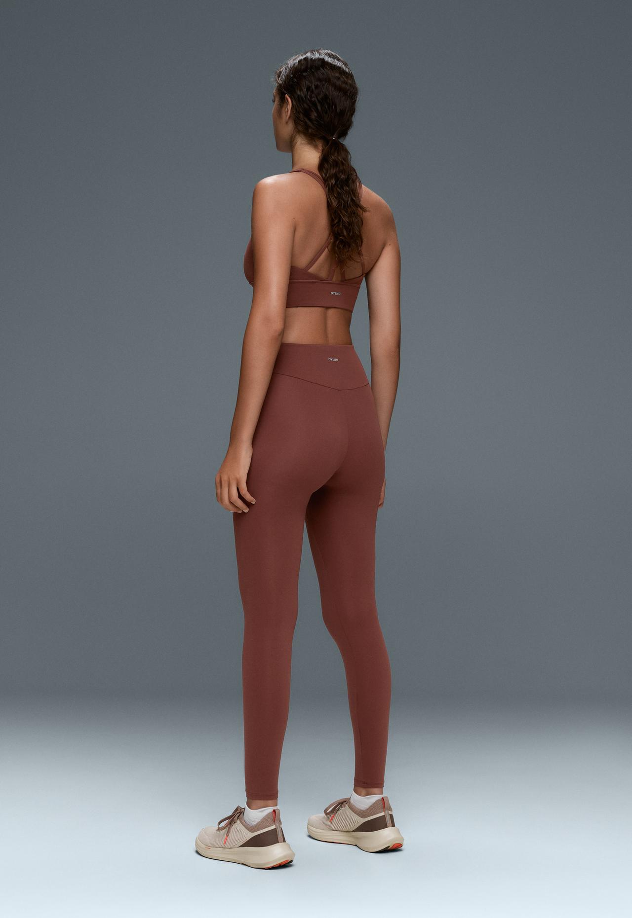 Ankle-length High rise Comfortlux leggings — TERRACOTTA