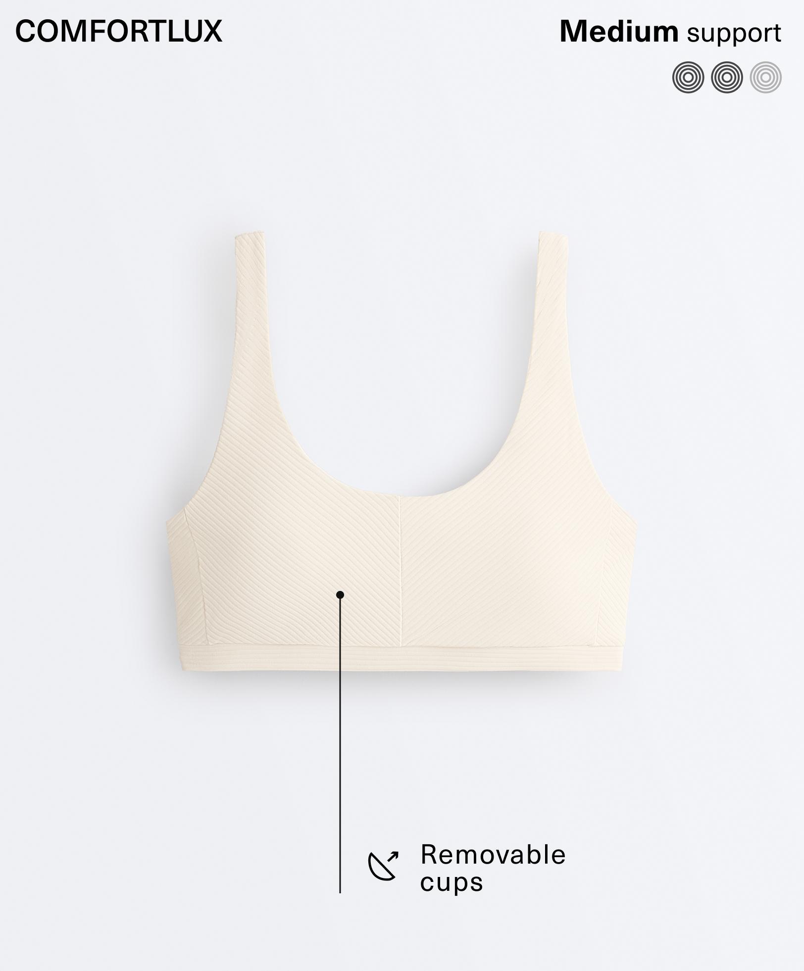 Rib Comfortlux top — PALE BEIGE
