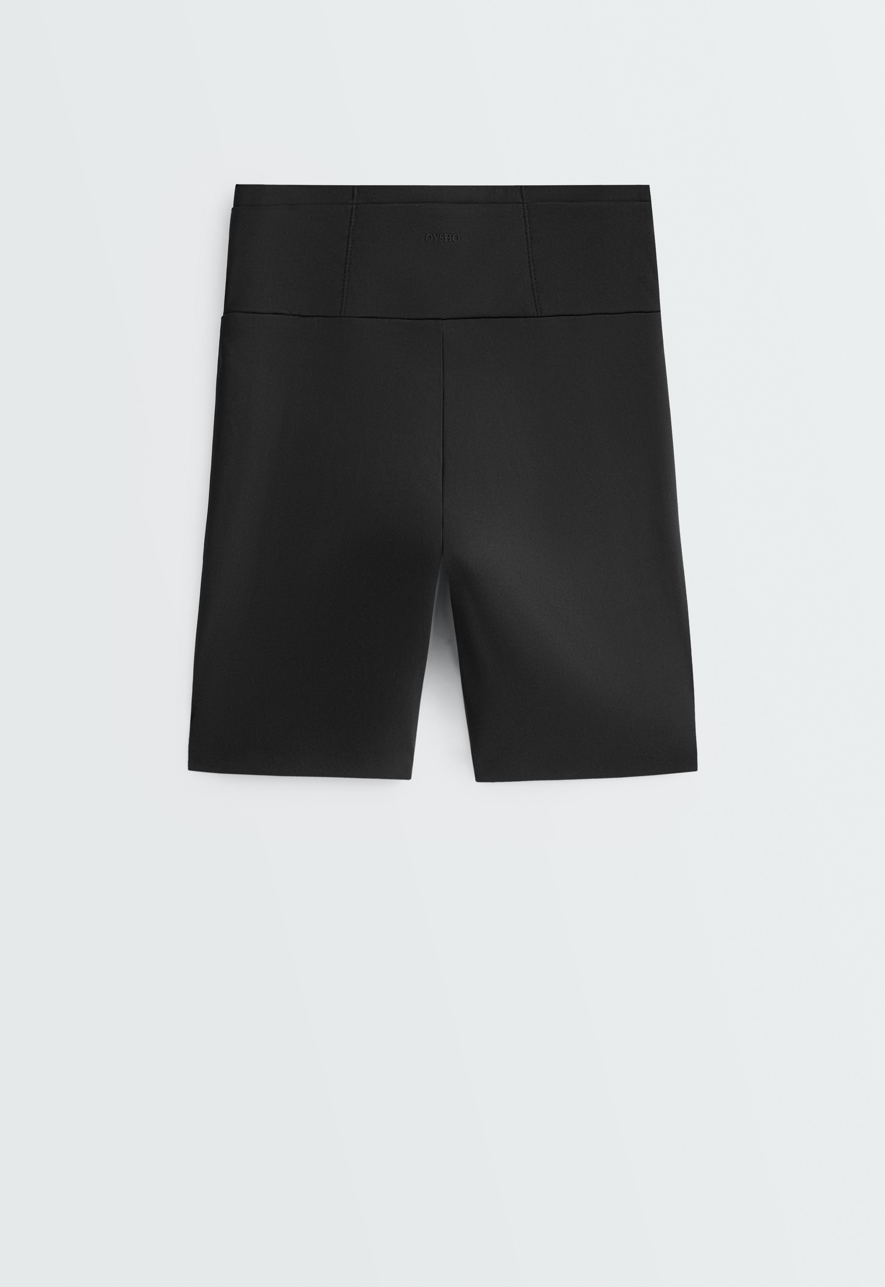 High-rise 15cm running cycle leggings — BLACK