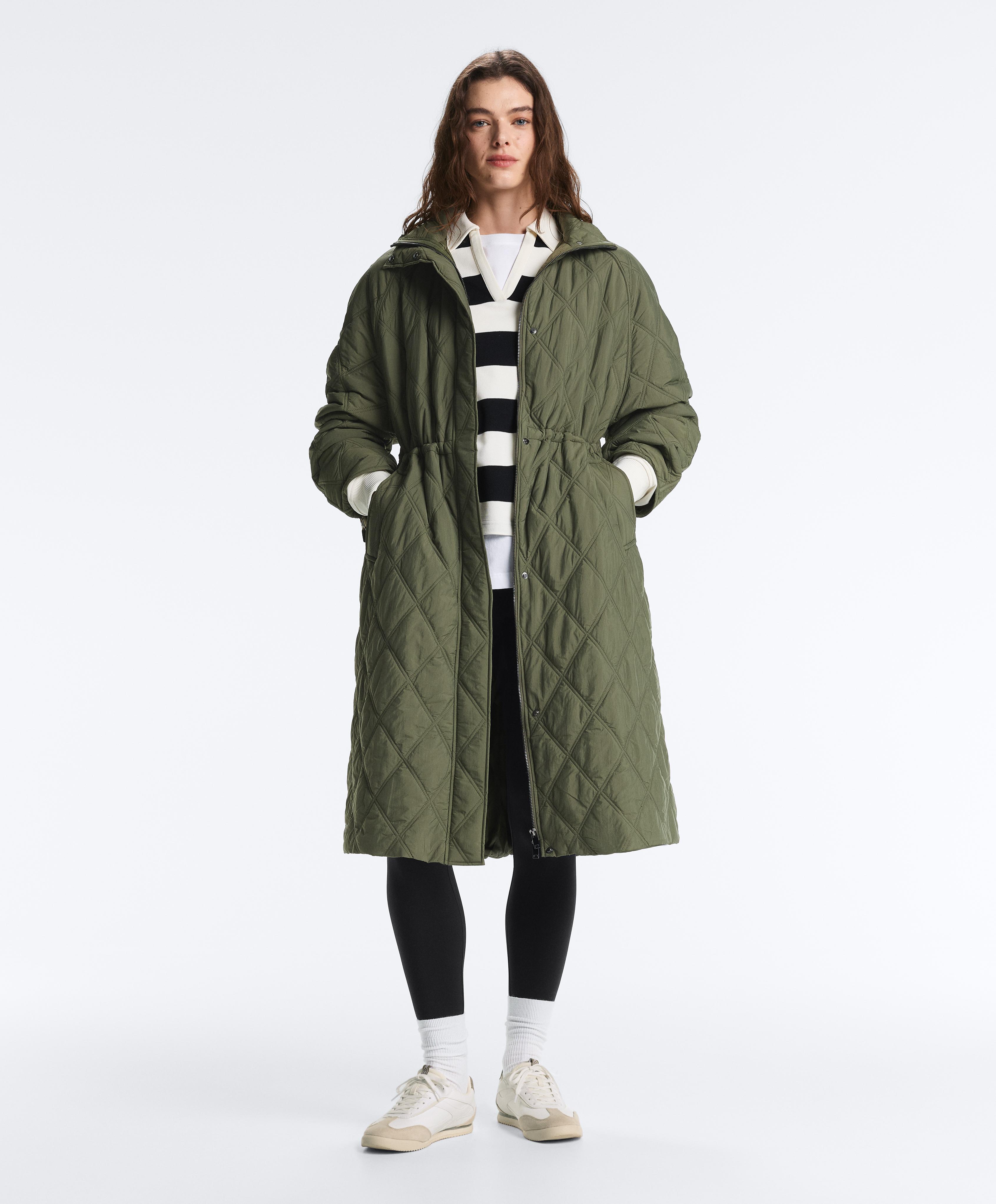 Water-repellent FELLEX® AEROGEL padded jacket — MID KHAKI