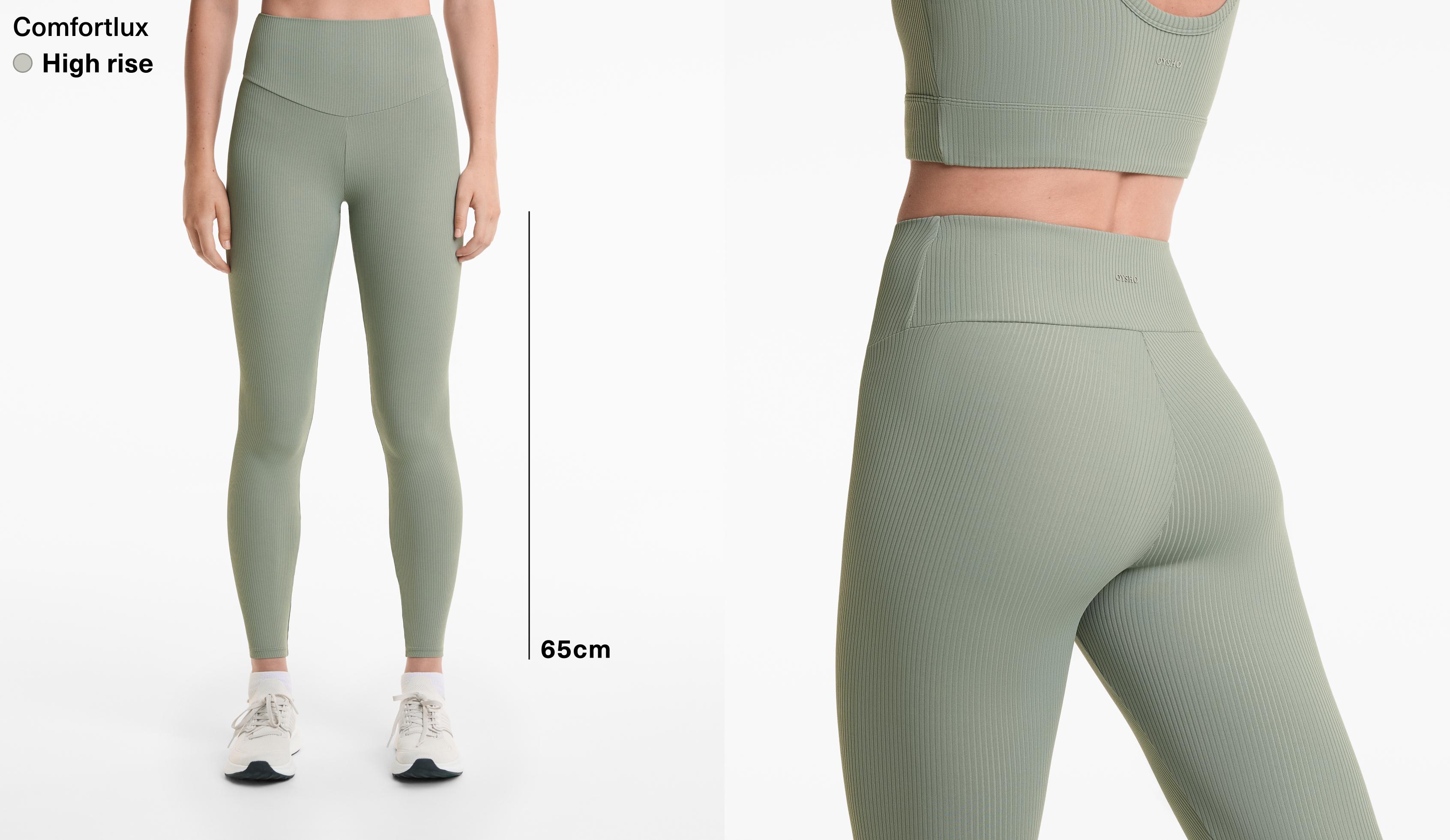 Comfortlux high rise rib 65cm ankle-length leggings