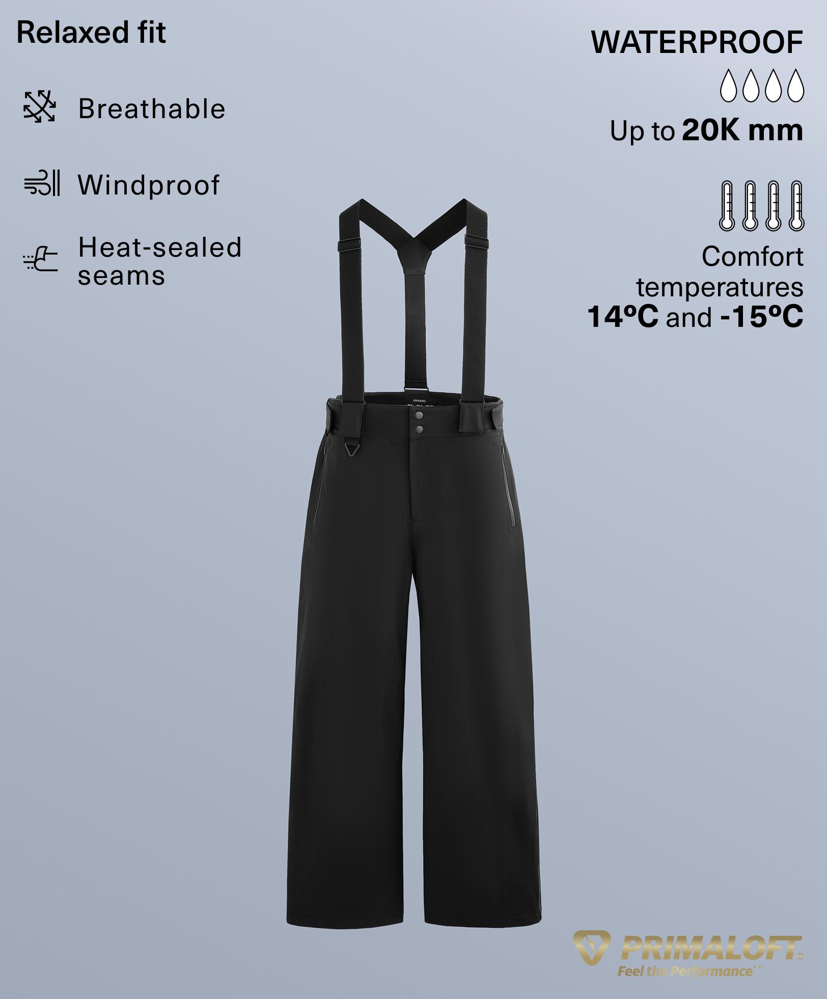 Pantalon droit relaxed Primaloft® Feel the Performance TM SKI imperméable - Soldes Pantalon droit relaxed Primaloft® Feel the Performance TM SKI imperméable - Soldes