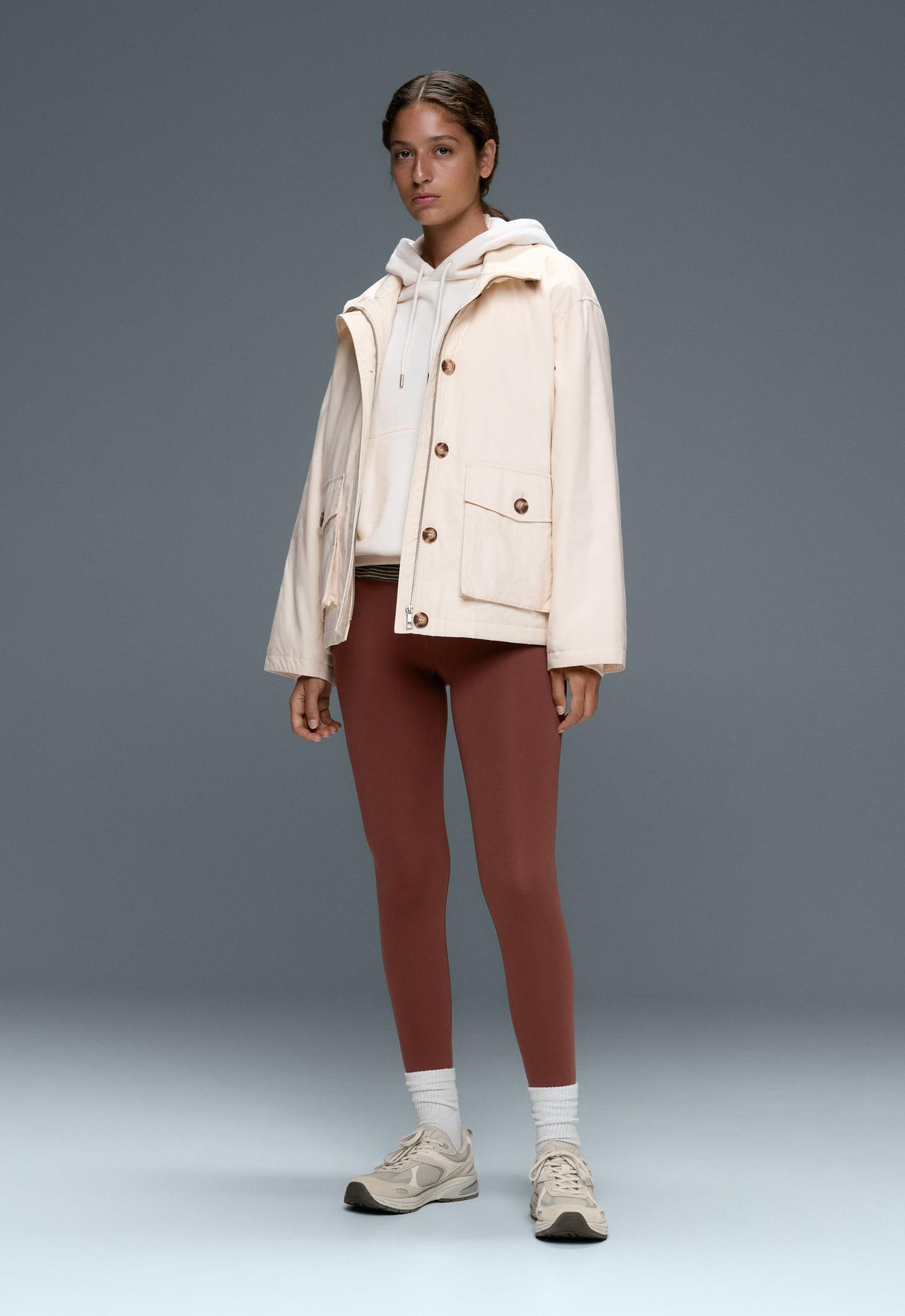 Ankle-length High rise Comfortlux leggings — TERRACOTTA