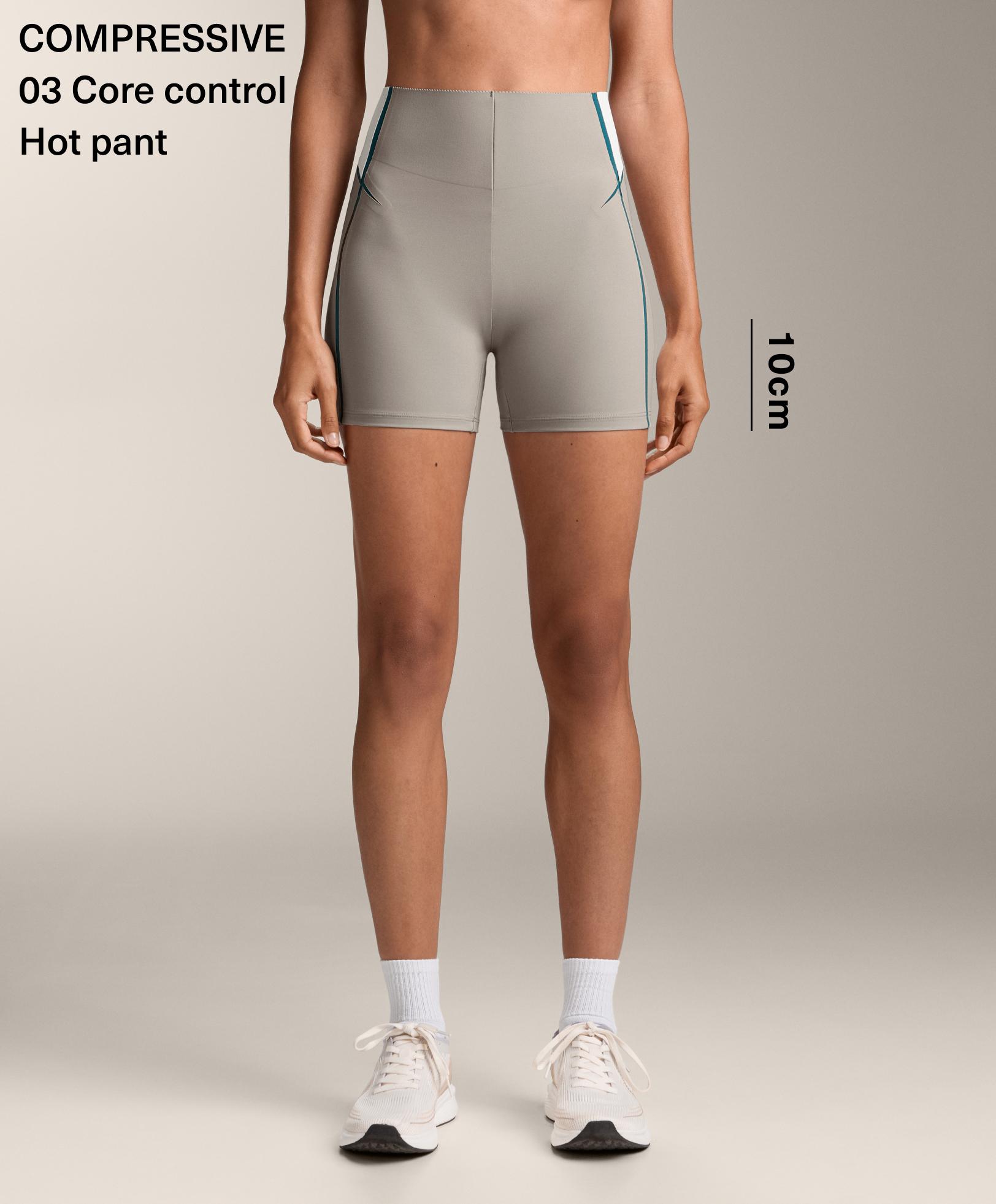 هوت بانت بخصر مرتفع compressive بخطوط للتحكم الأساسي 10 سم هوت بانت بخصر مرتفع compressive بخطوط للتحكم الأساسي 10 سم