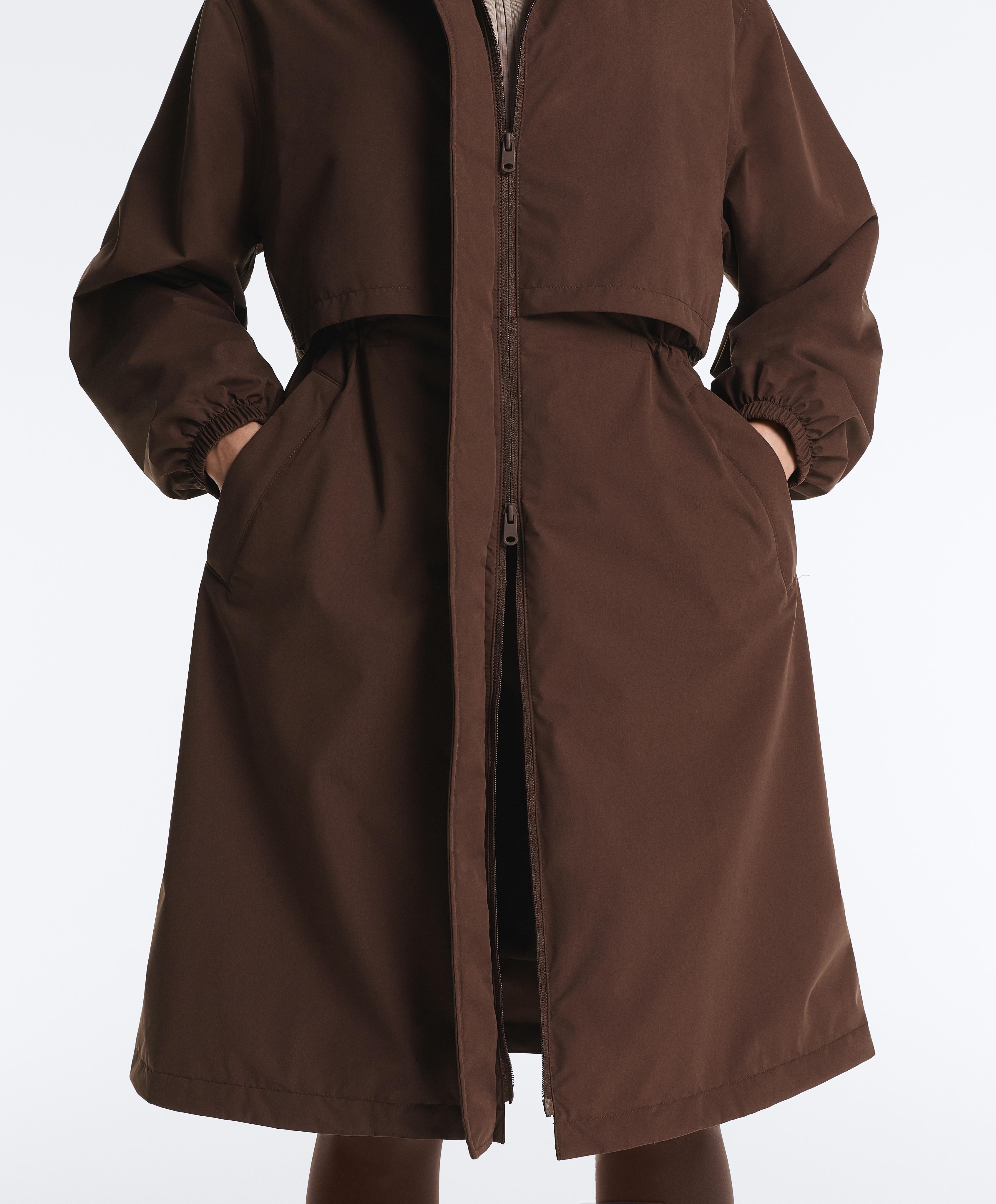 FELLEX® with AEROGEL 10k waterproof long padded jacket — BROWN