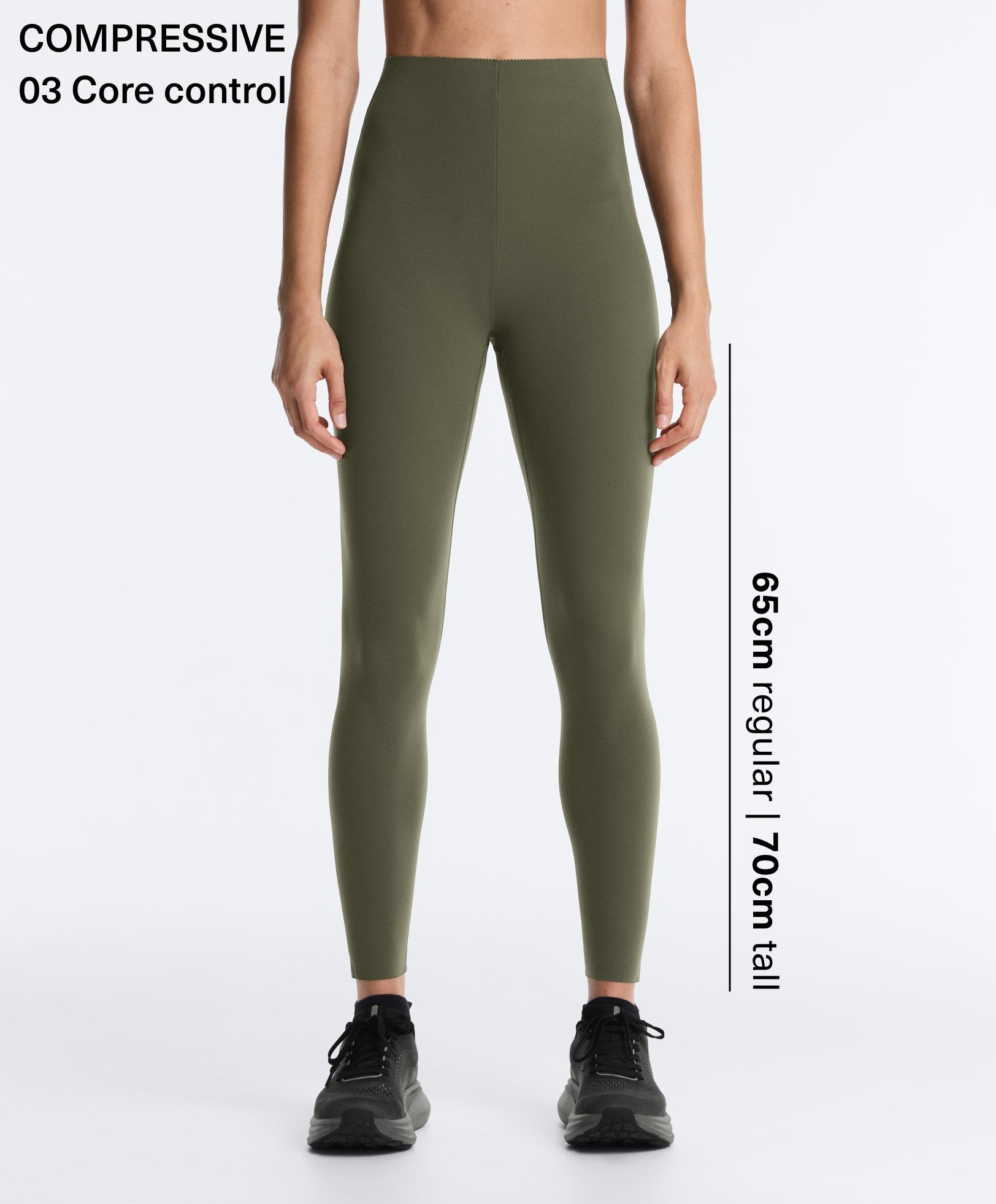 High-rise Compressive core-control ankle-length leggings High-rise Compressive core-control ankle-length leggings