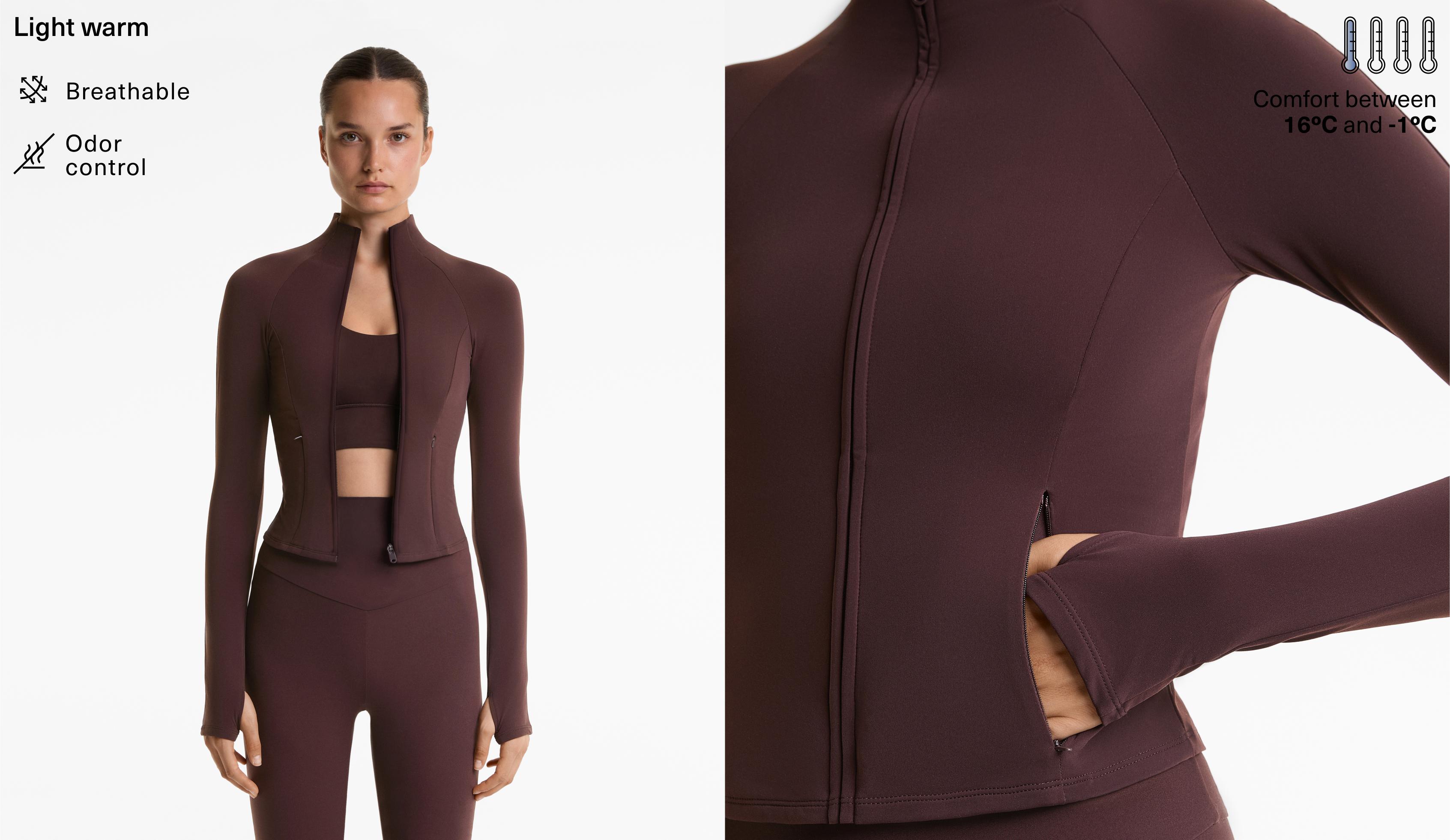 Light warm technical jacket