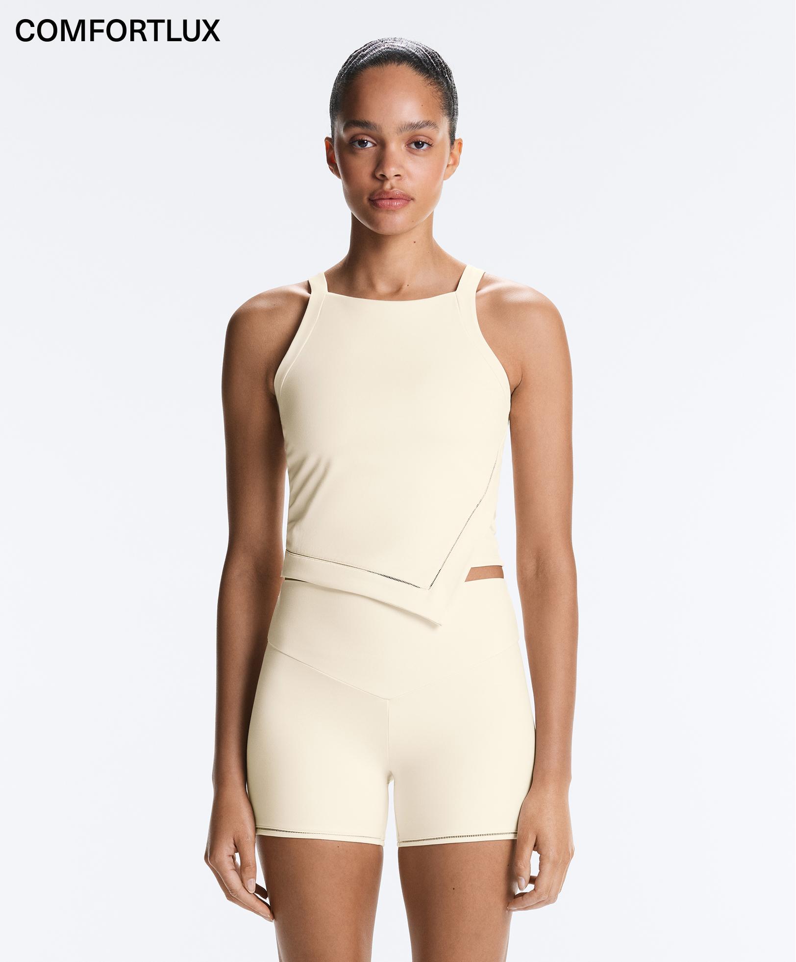 Comfortlux halter neck hemstitch tank top Comfortlux halter neck hemstitch tank top