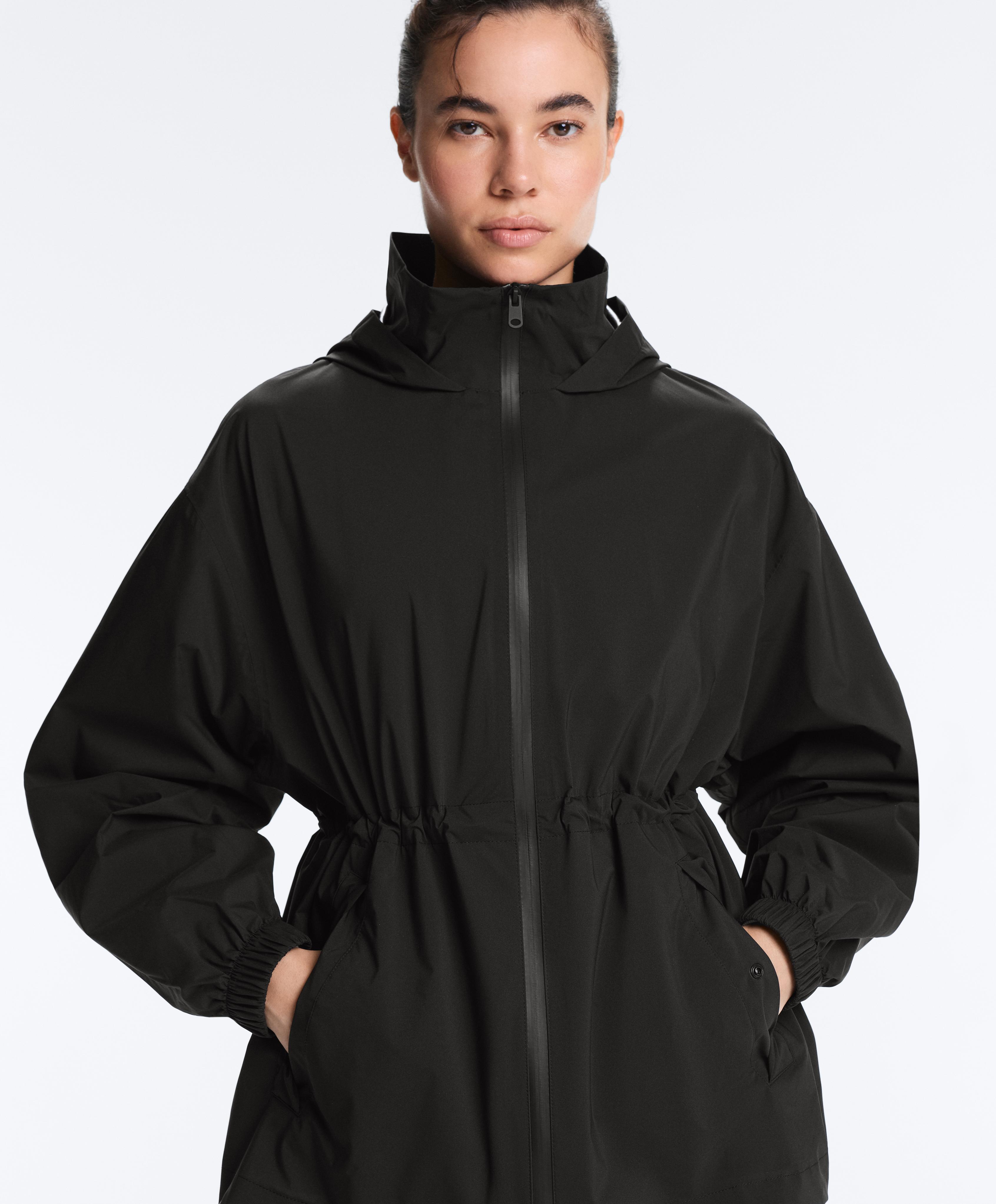 Super extra lightweight 10k packable waterproof jacket — BLACK