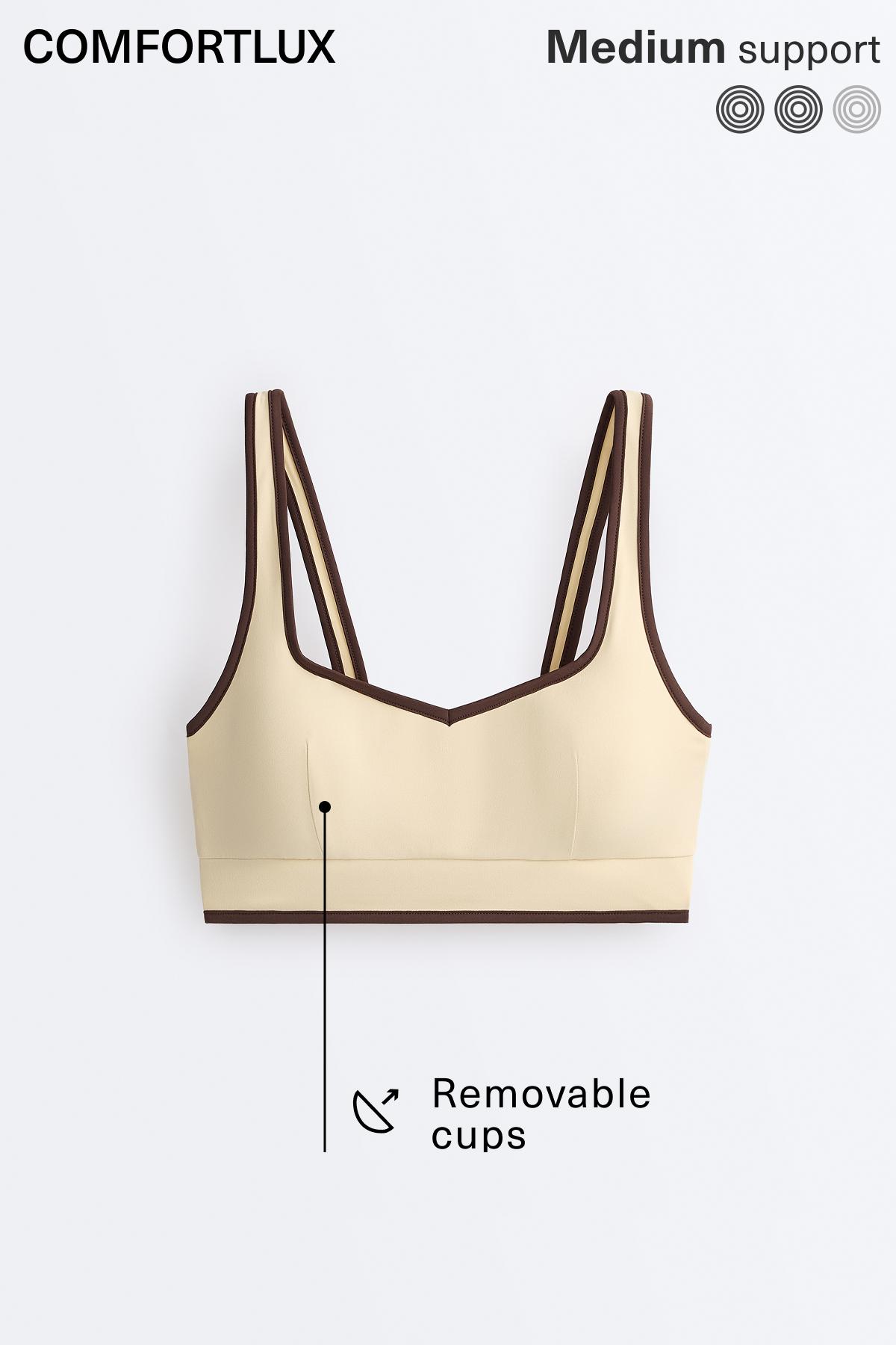 Comfortlux contrast tank top — VANILLA