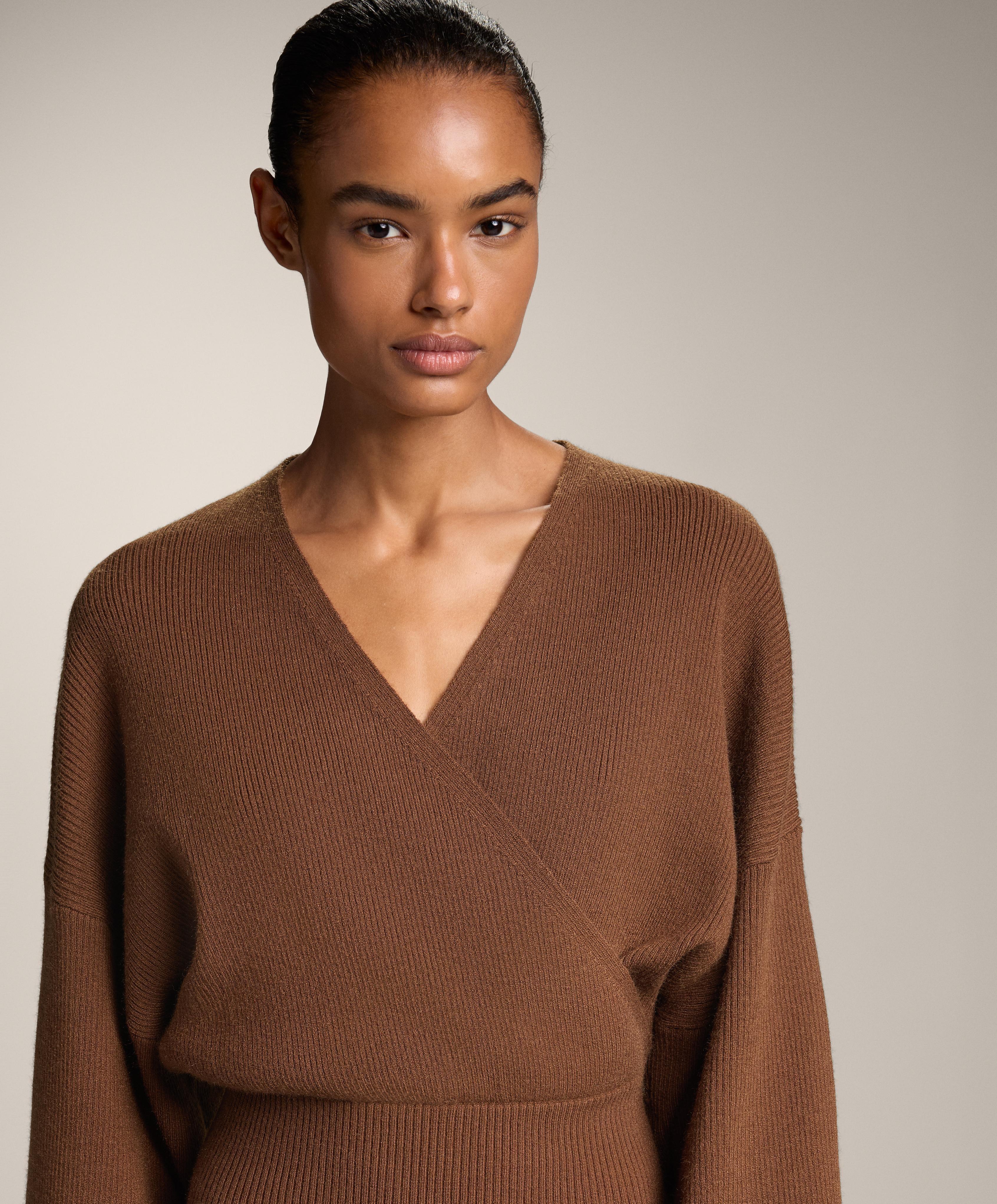 Crossover rib knit jumper - Sale Crossover rib knit jumper - Sale