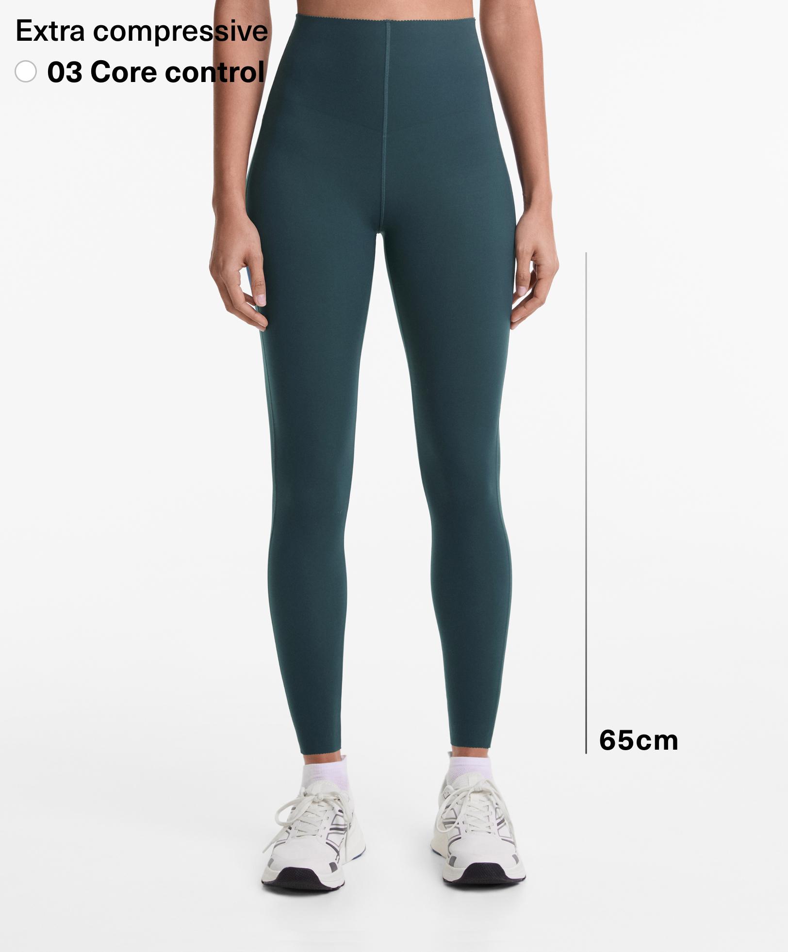 Extra-compressive core-control 65cm ankle-length leggings