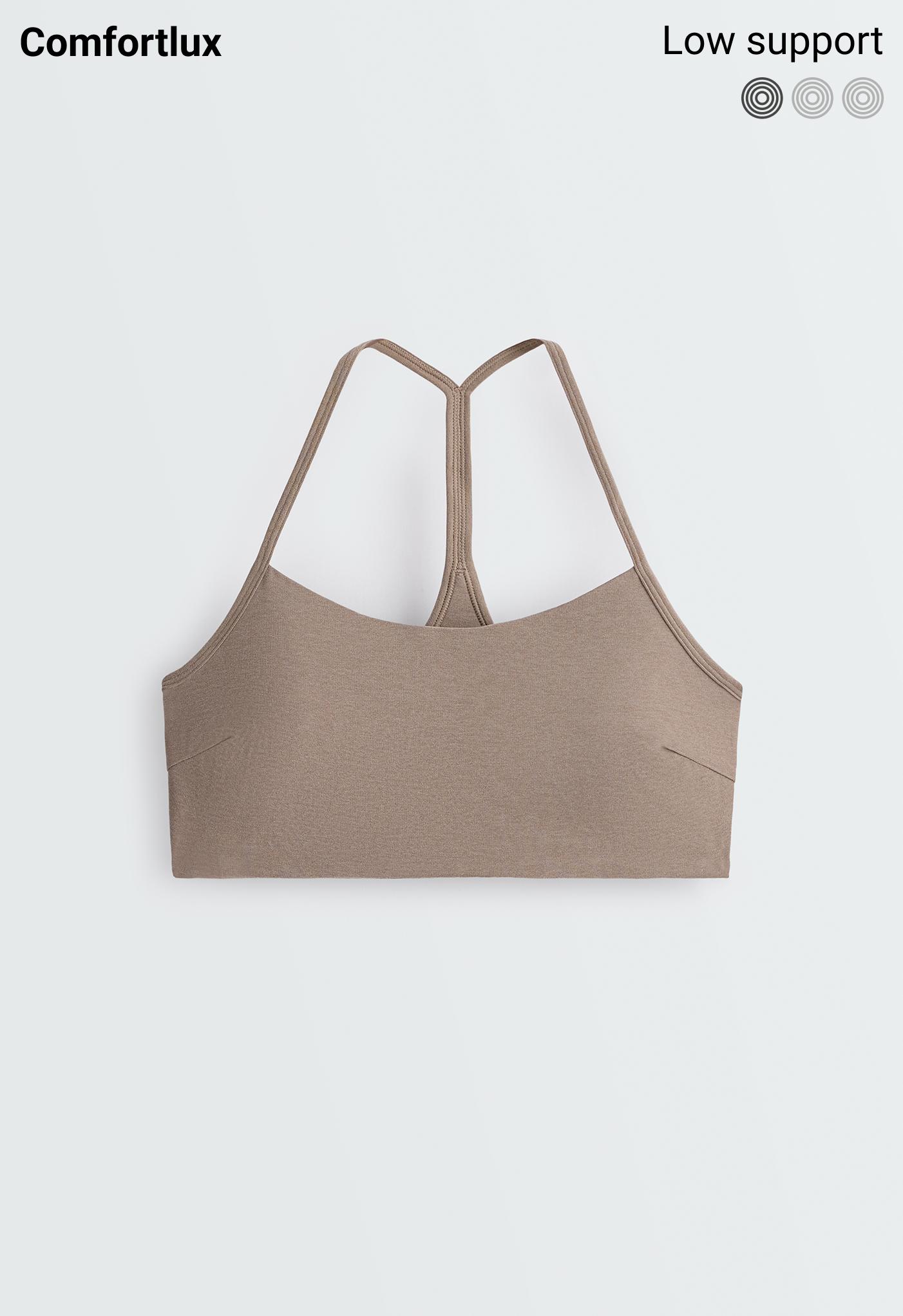 Low support marl sports bra