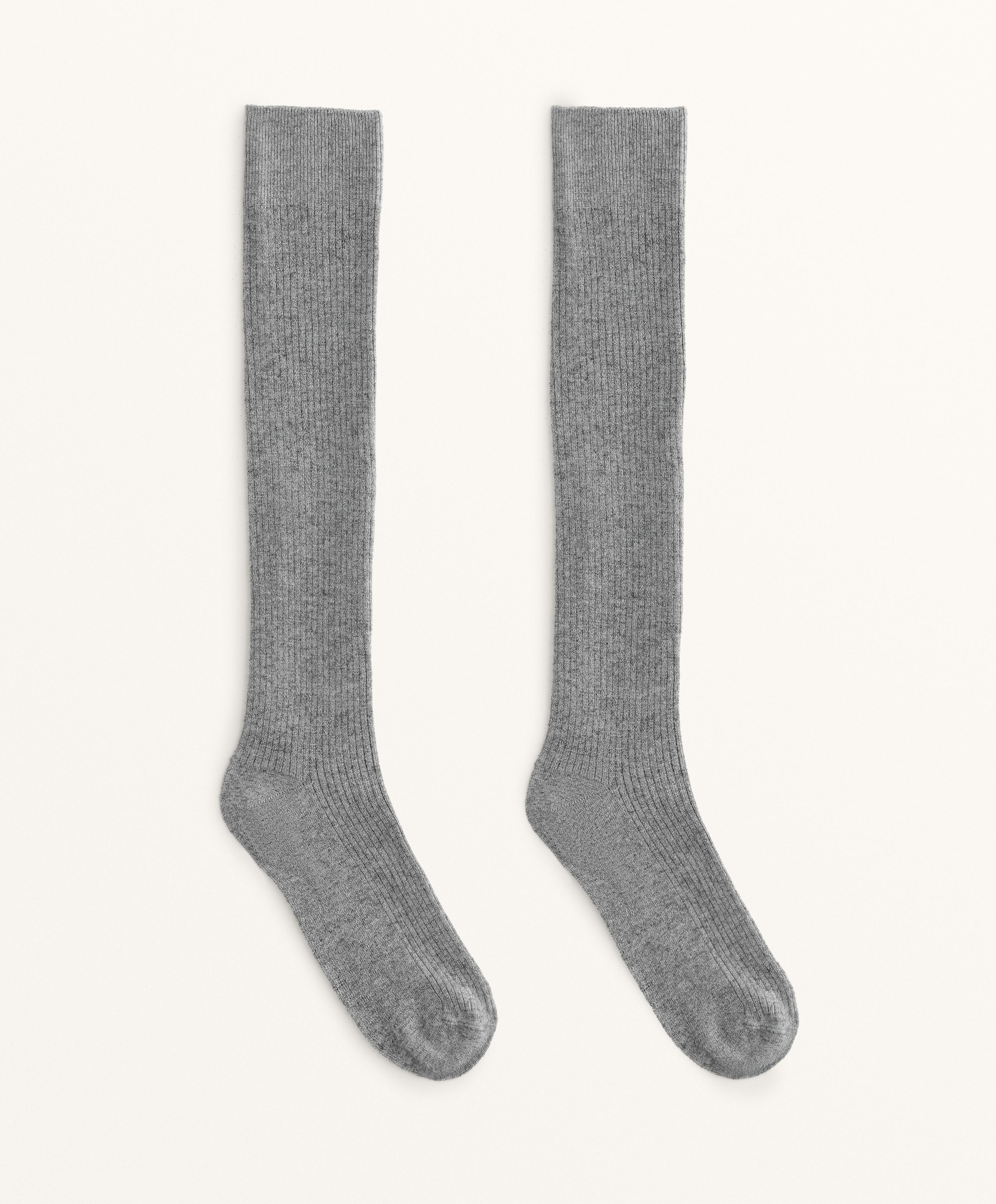Long 15% cashmere and modal blend socks