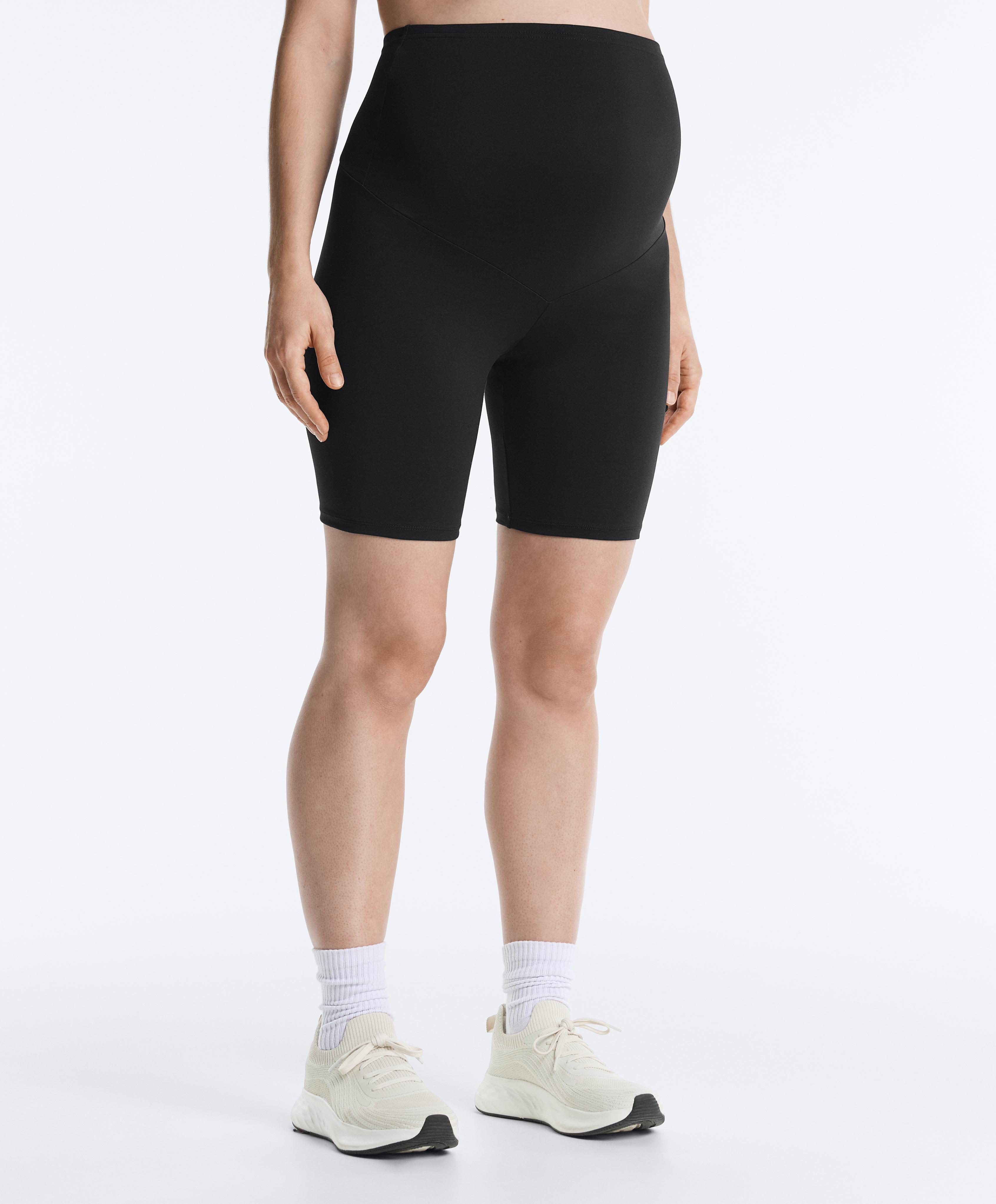 Maternity Comfortlux 20cm cycle leggings — BLACK