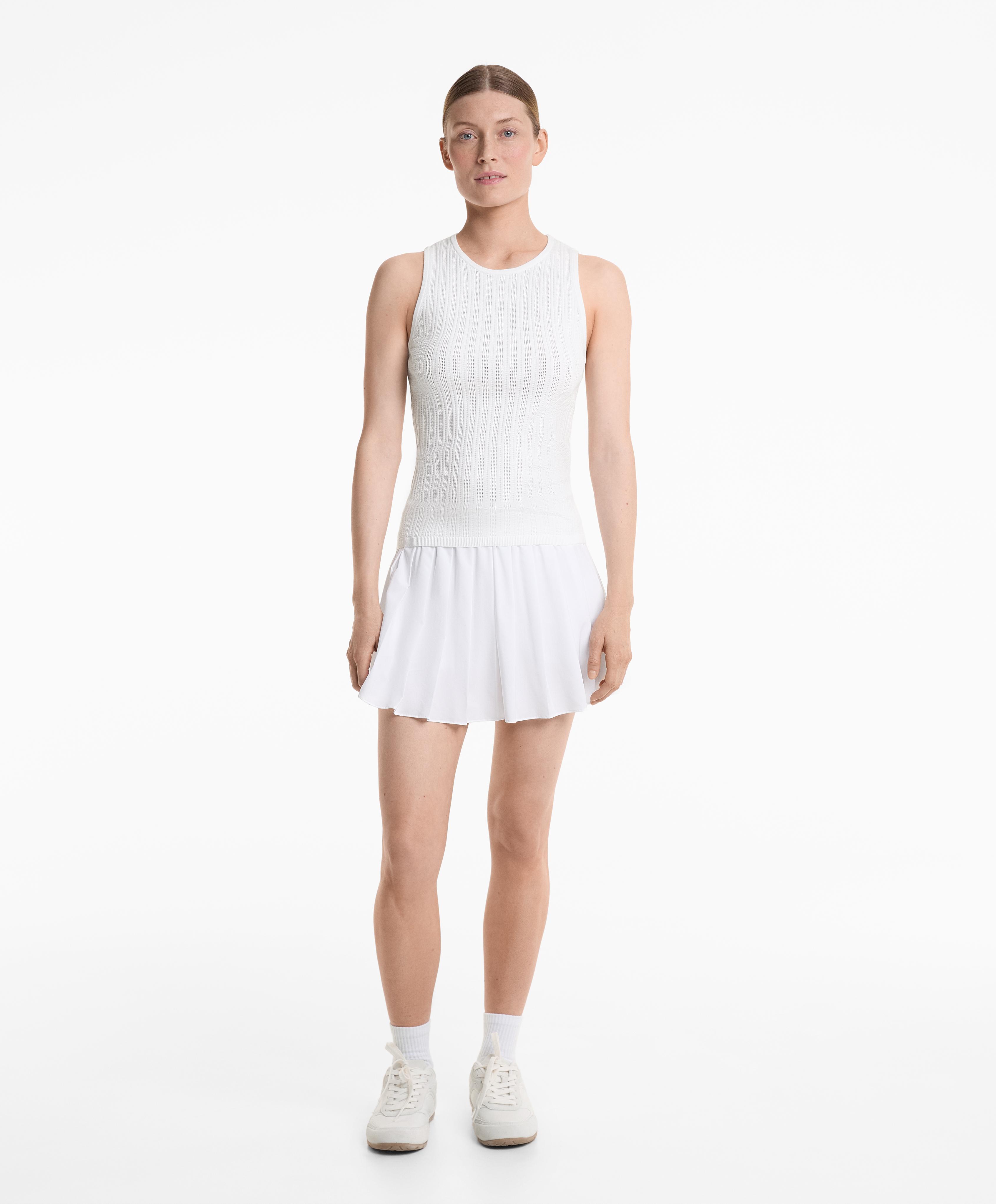 Débardeur en maille pointelle Débardeur en maille pointelle