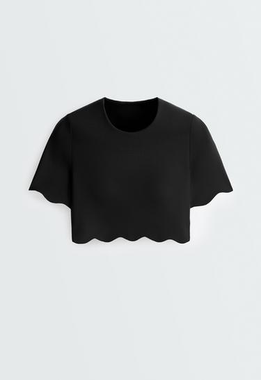 Wavy compressive tank top — BLACK 6