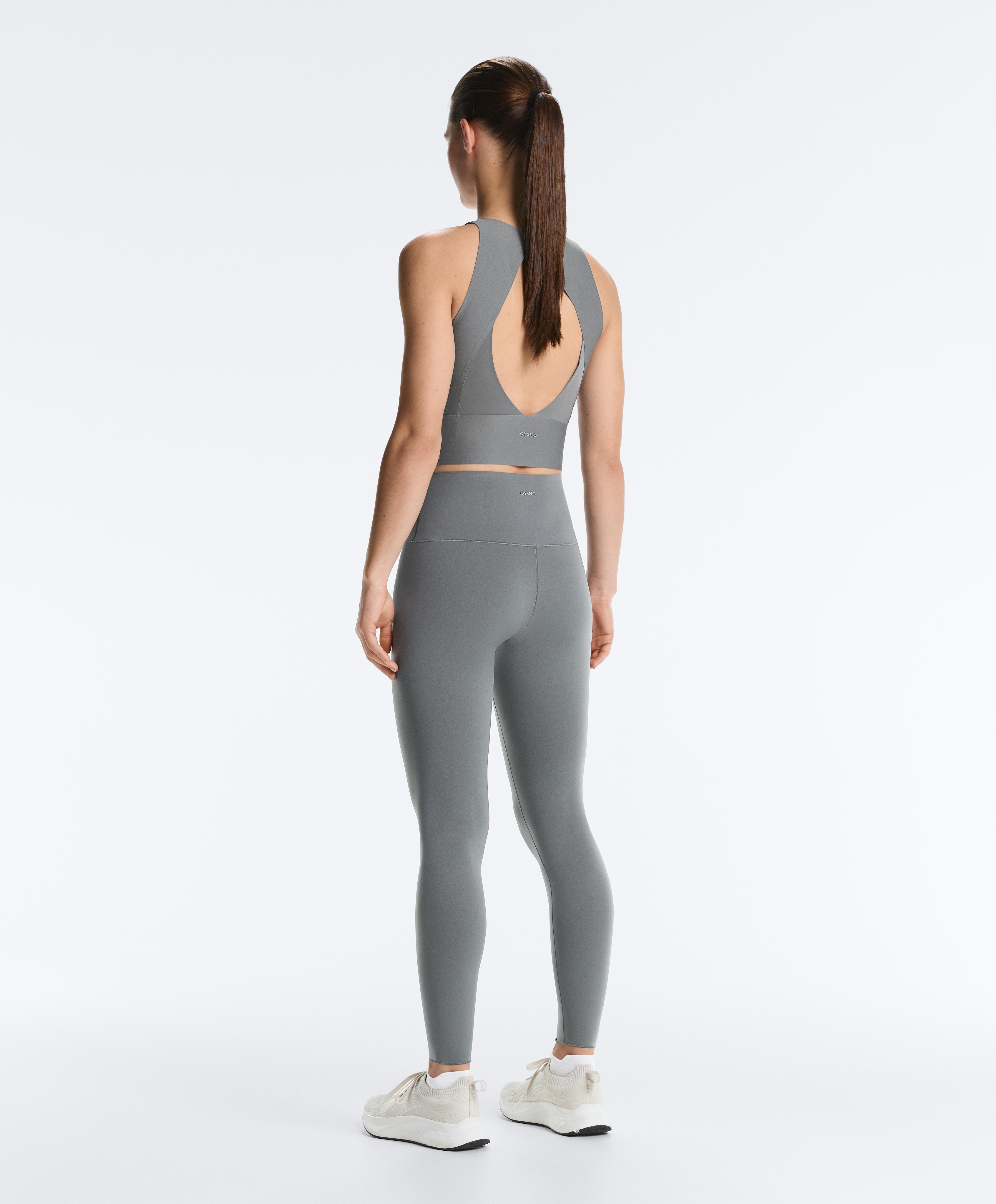 Perfect-adapt high-rise ankle-length leggings — MISTY BLUE