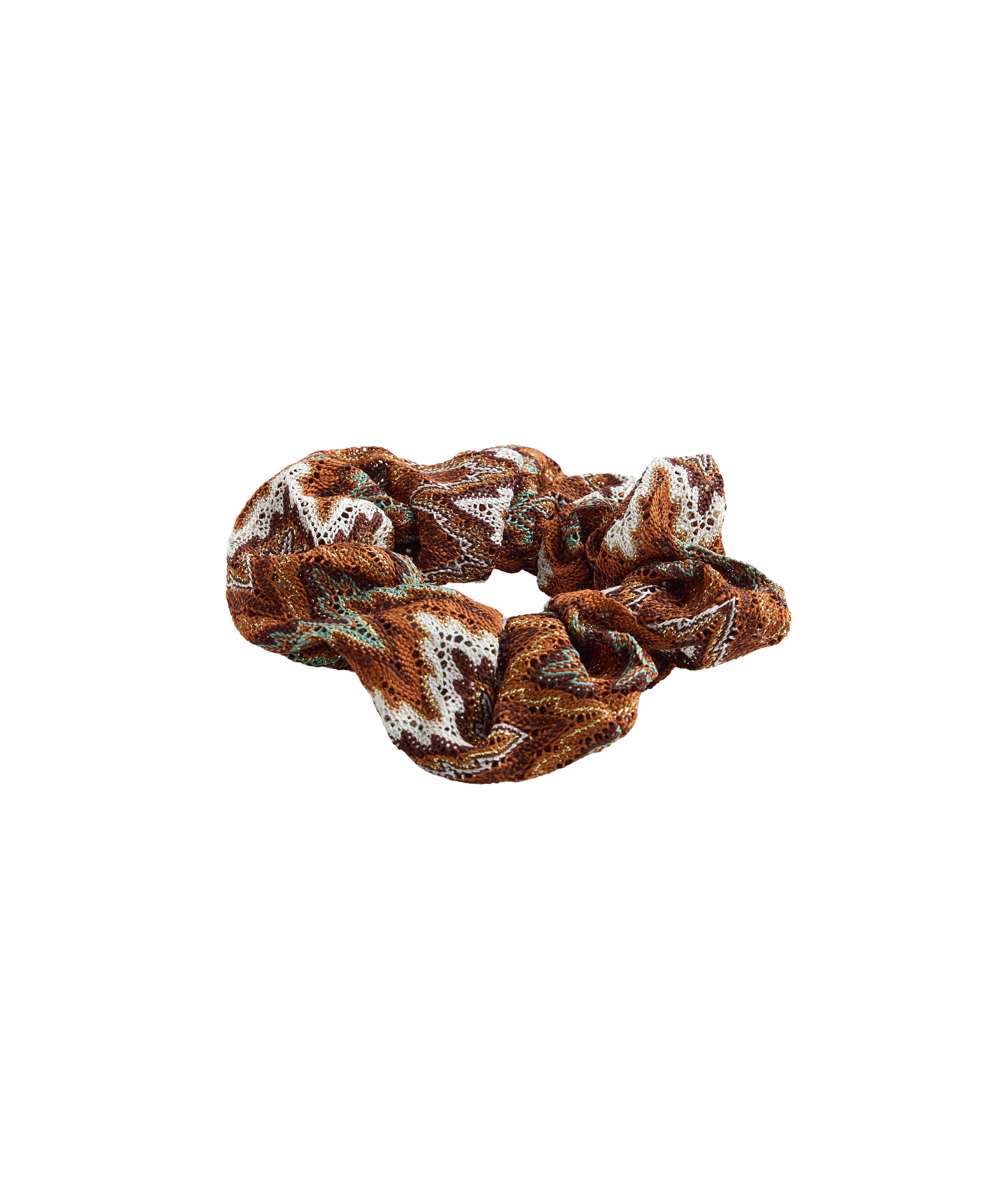 Large herringbone scrunchie — BEIGE