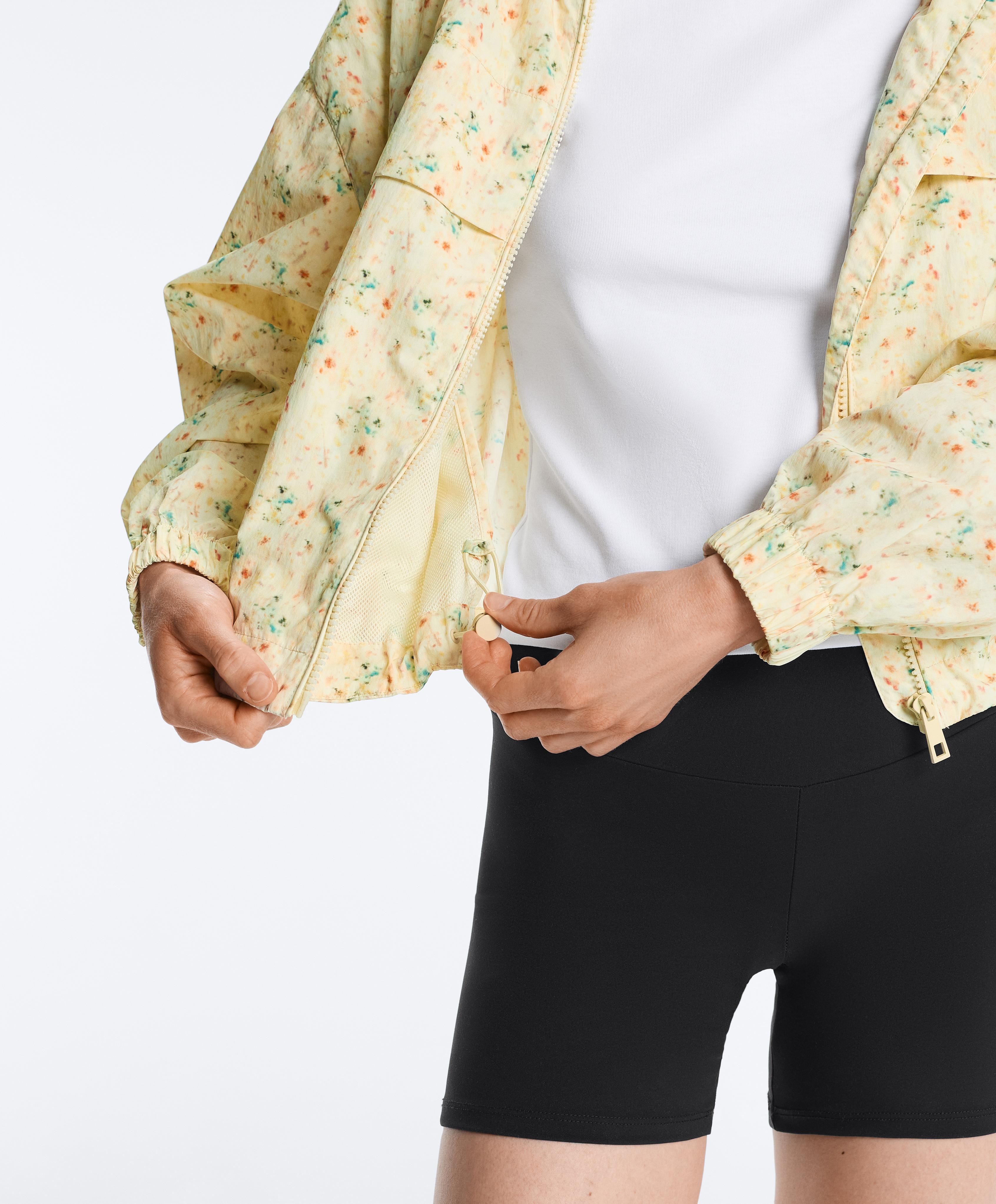 Printed water-repellent track jacket — YELLOW