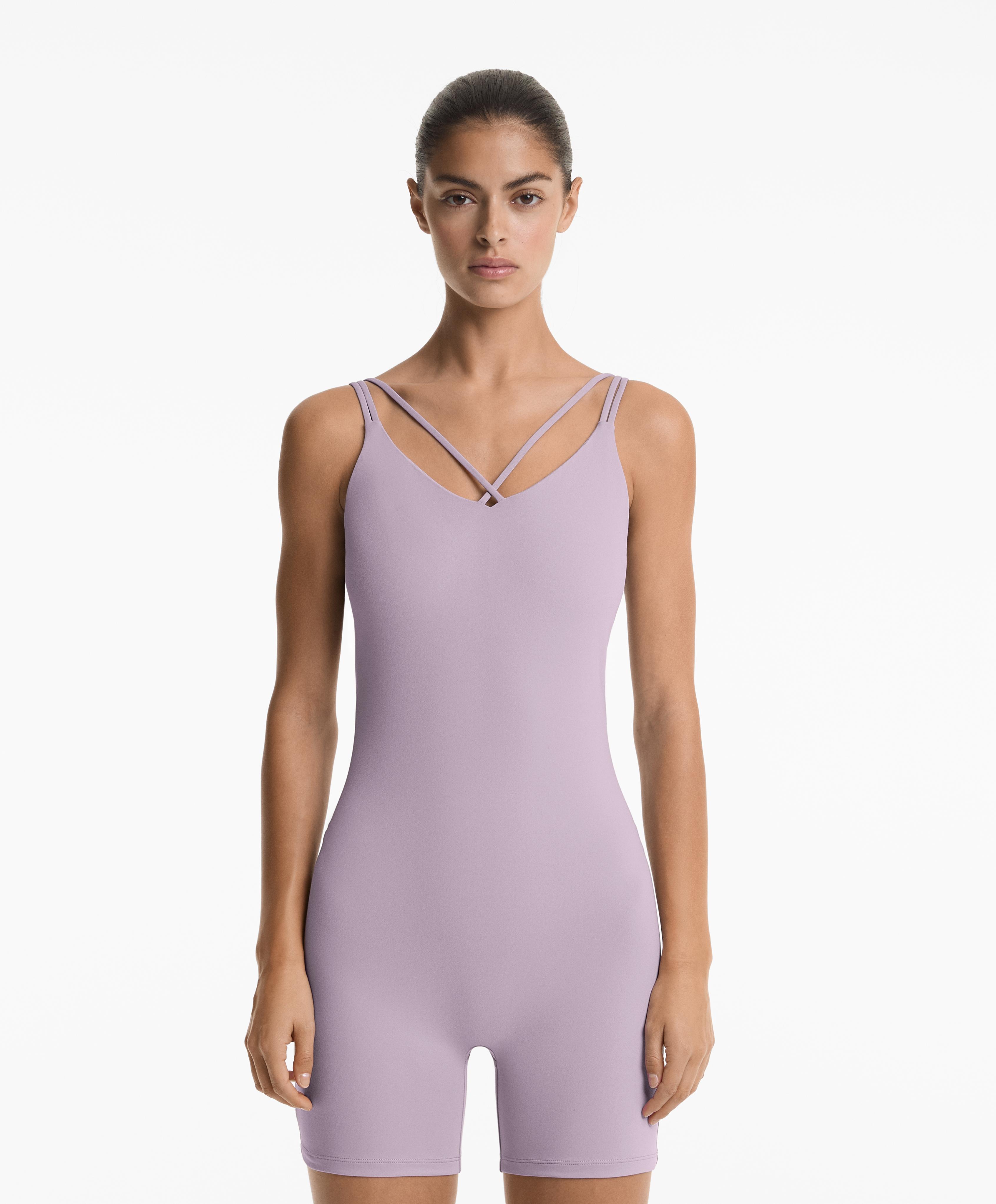 Comfortlux double strap short jumpsuit