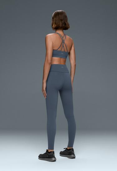 Comfortlux low-support crossover strap sports bra — DARK PETROL BLUE 6